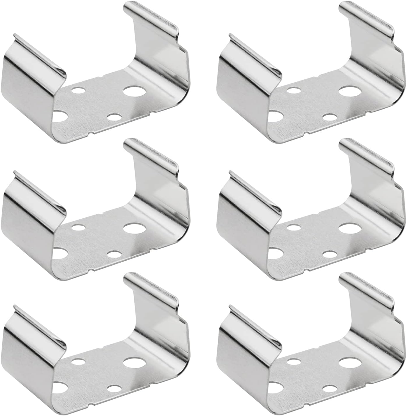 ZZLZX 6PCS 9-Volt Metal Battery Clips Battery Holder Clip AA Double Battery Holder Fixing Clip Instrument Battery Clips