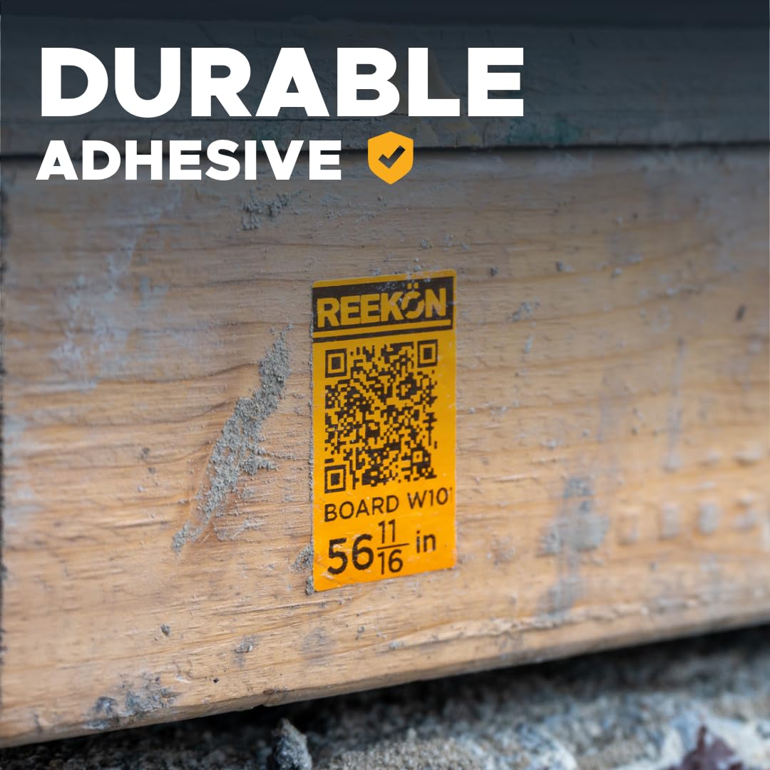 REEKON P1L Tagger Construction Label Printer – Portable Bluetooth Thermal Jobsite Printer with QR Codes, One Click Custom Labels, Battery Powered