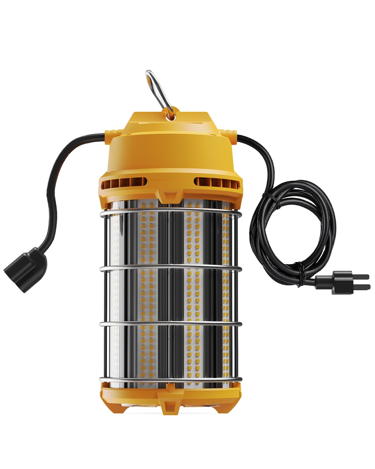 JC-LGL LED Temporary Work Light 150W 5000K 19,500lm Outdoor Construction Lights Job Site Lighting 10ft Cord Dust Waterproof Hanging Lighting