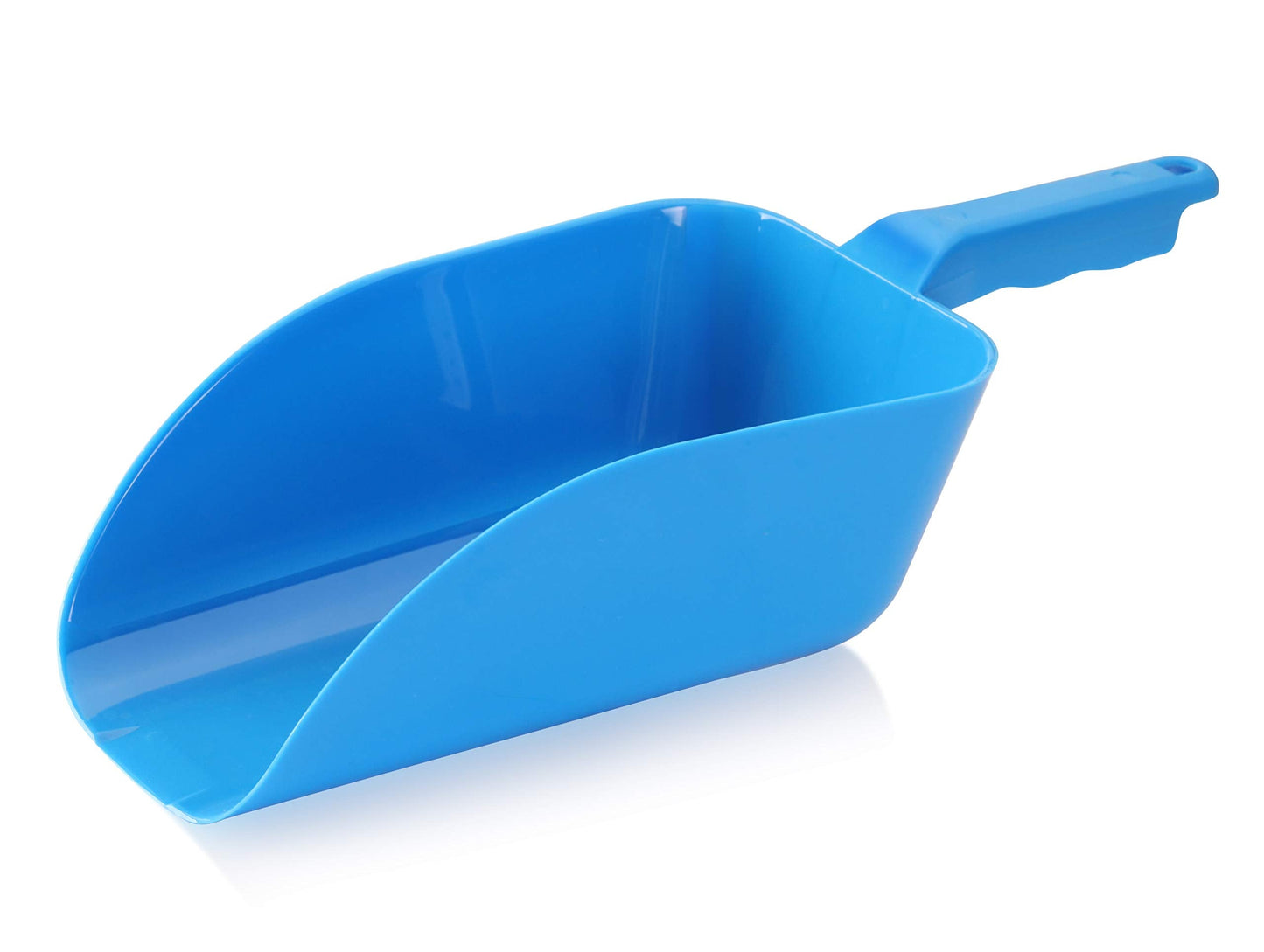 New Star Foodservice Commercial Grade Polycarbonate Plastic Utility Ice Scoop, Blue, 64 oz