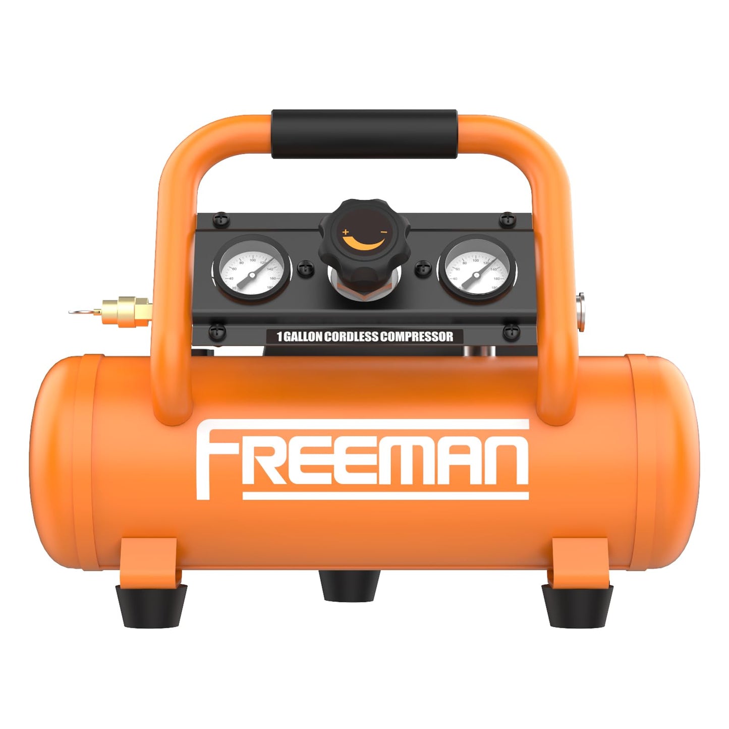 Freeman F20 20V Cordless 1-Gallon Air Compressor with 4.0Ah Battery & Charger | 1/3 HP, 700 Shots Per Charge | Portable, Oil-Free, for Nailers & Tire Inflation | PE20V1GCK