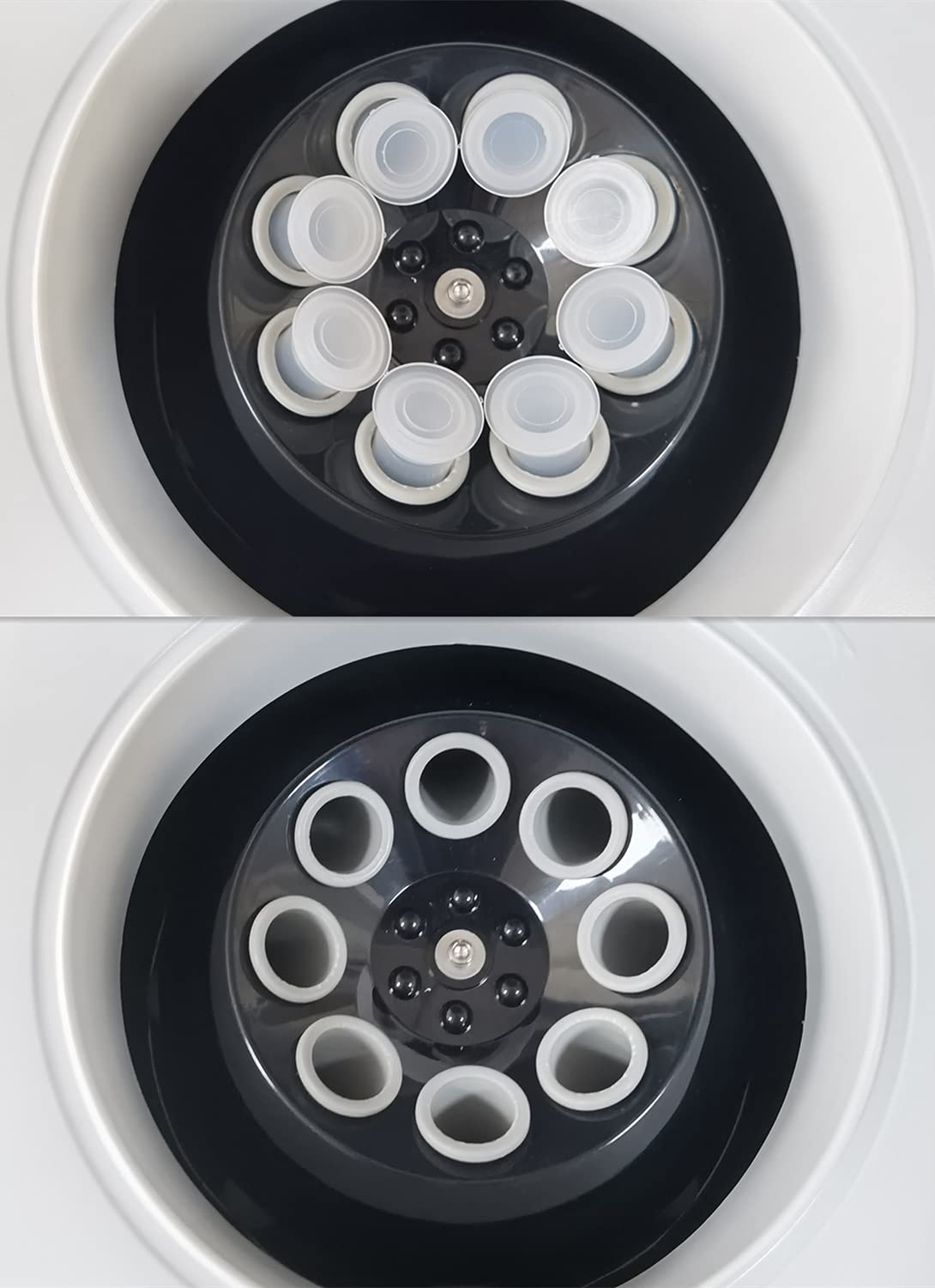 TD4C Digital Bench-Top Centrifuge with Brushless Motor: Ultra-Quiet, Adjustable Speed & Timer, 100-4000rpm (Max 2200xg), 8X(10-15) ml Tubes for Laboratory, Medical Research, Beauty