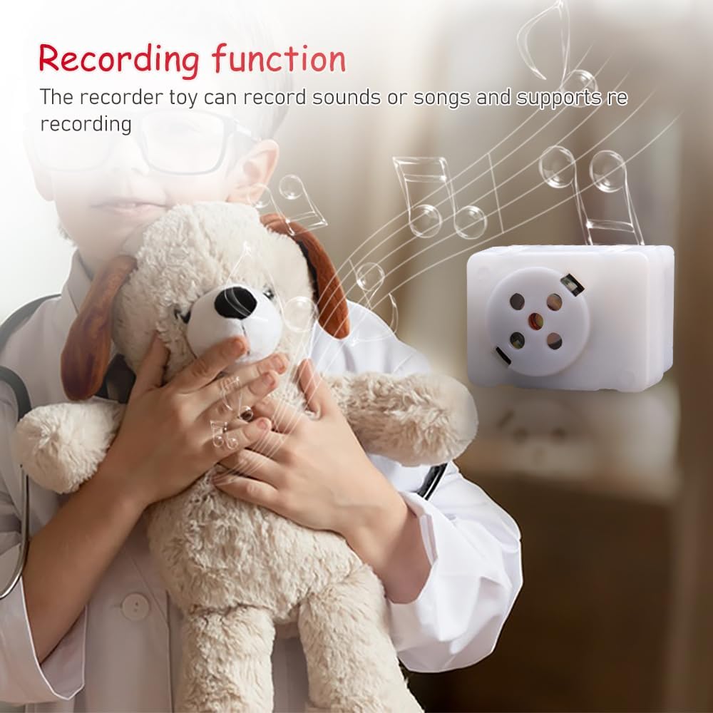 ZORZA 2Pcs Multi-Message Voice Recorder for Stuffed Animal DIY Recordable Sound Module Mini Voice Recorder for Gift