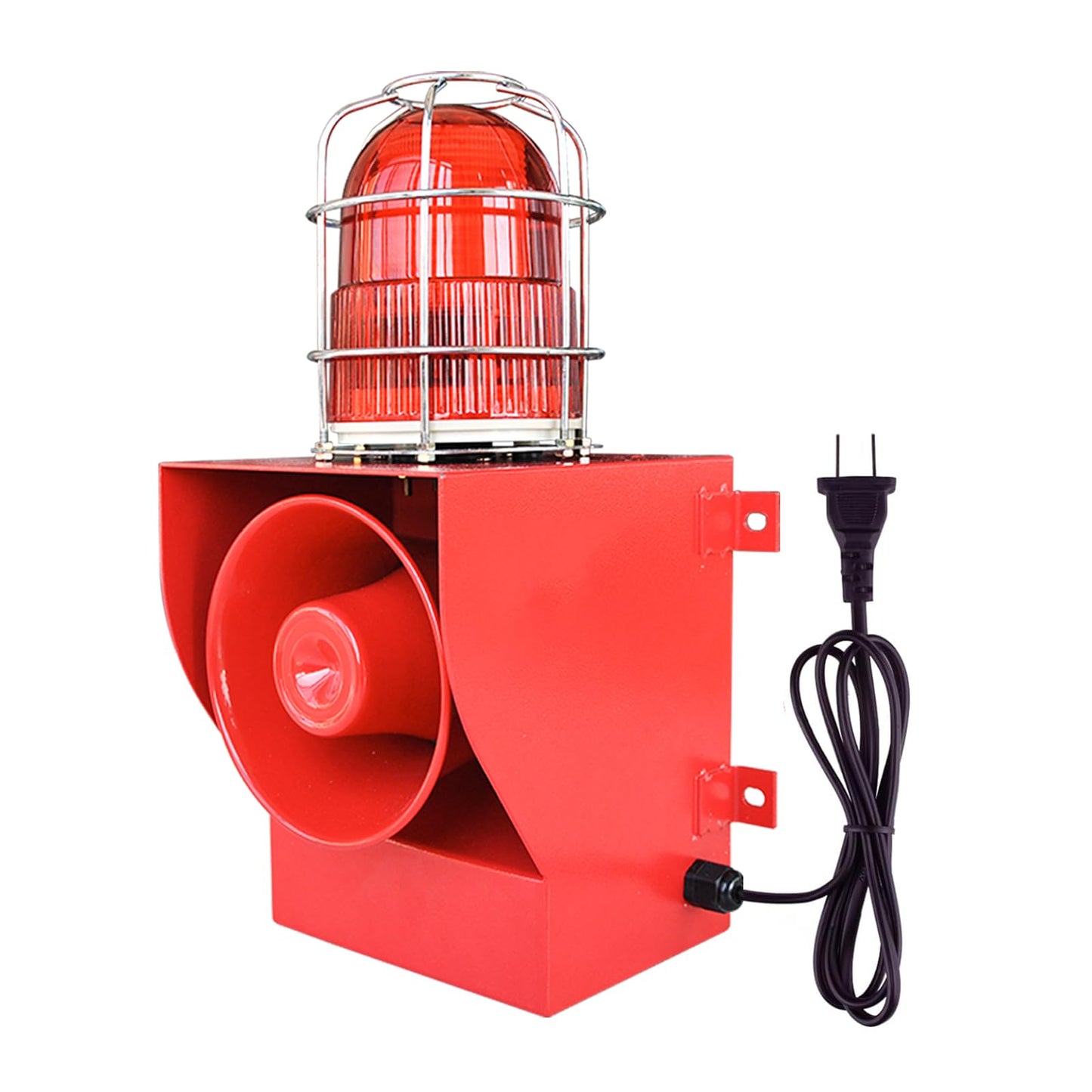Y DIANS S Alarm Siren IP66 Waterproof Outdoor 130dB Horn 45W Security Sirens for Ports, Docks, Factories, Schools, Homes AC 110V-120V SLA-05G
