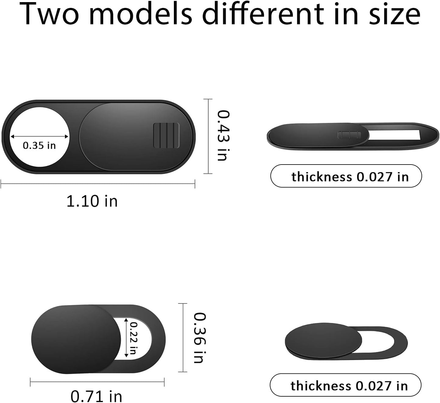 ZUCUCUC 14 Pack Webcam Cover Slide, Webcam Cover, Ultra-Thin Camera Cover for Laptop, Desktop, PC, MacBook, iPad