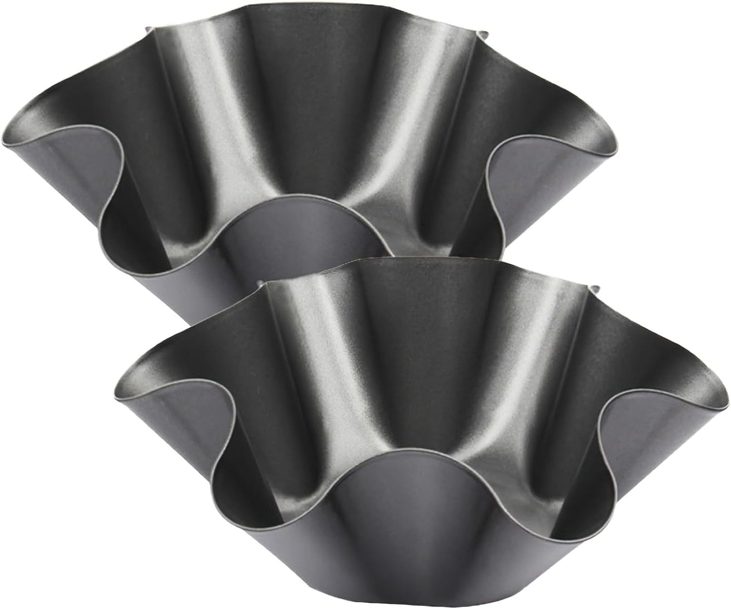 Skiennix Nonstick Taco Shell Bowl - 2 Pack Carbon Steel Tortilla Maker for Baking & Frying
