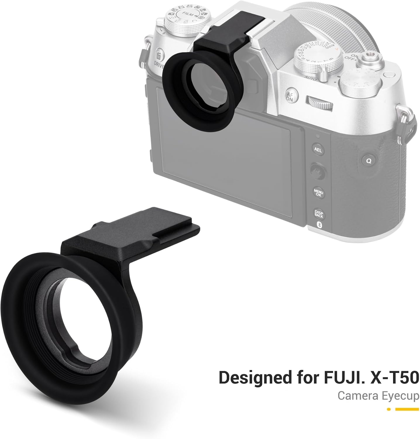 X-T50 XT50 X-T50 XT50 XT-50 Extended Eyecup Eyepiece, New Round Shape Soft Silicon Camera Eye Cup Viewfinder Cover