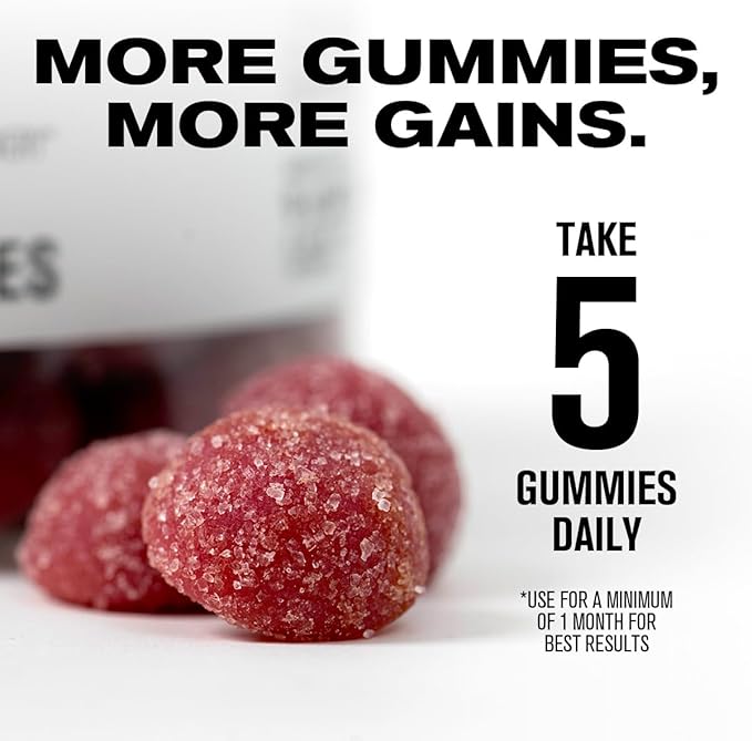 Jacked Factory Creatine Monohydrate Gummies 150g - 5g Daily Creatine Supplement for Men and Women, Vegan-Friendly, Third-Party Tested - 30 Servings, Watermelon