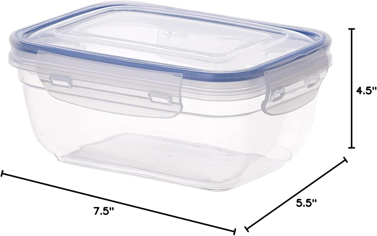 Superio Airtight Food Storage Containers - Leak Proof Meal Prep Set of 3 | BPA-Free, Microwave & Freezer Safe