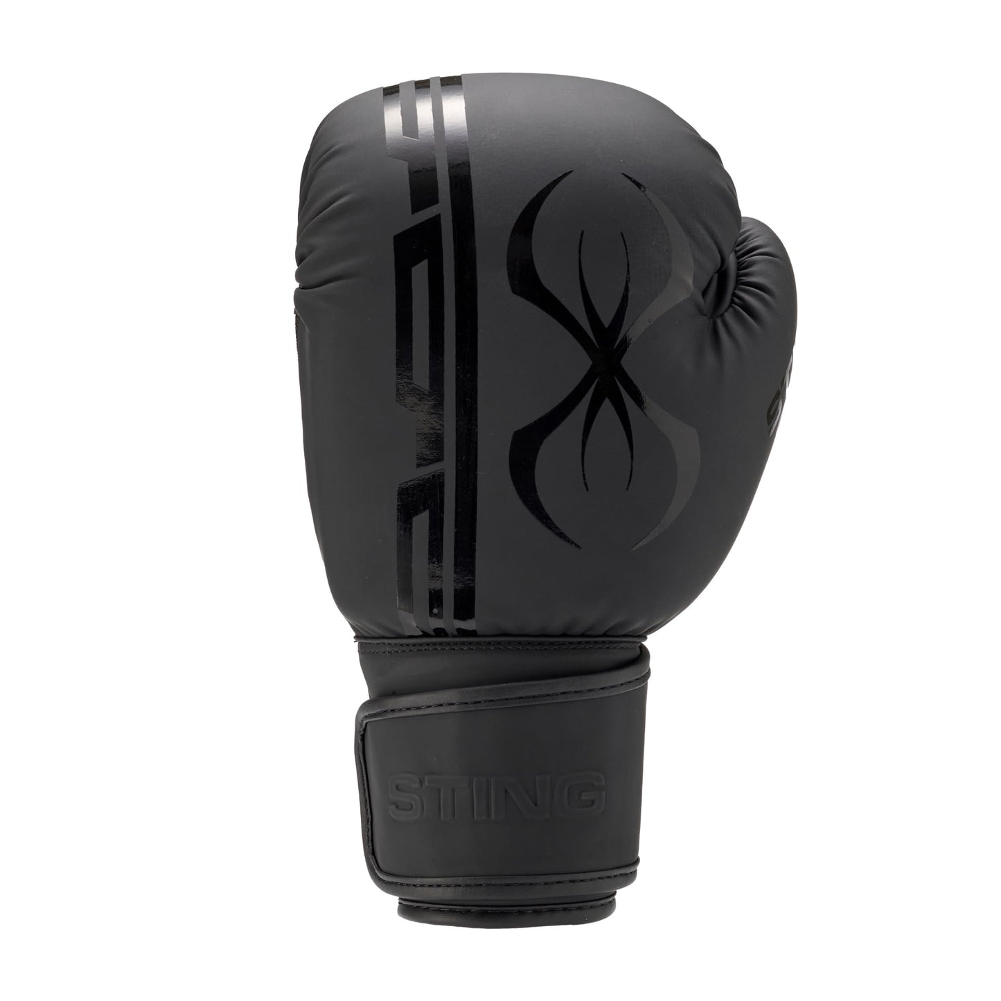 STING Armaplus Boxing Gloves, Matte-Finished High-Tech Gloves for Boxing, MMA, Muay Thai, and More, Shock-Absorbent Boxing Gloves for Men and Women, Boxing Equipment, Black, 16 Oz.