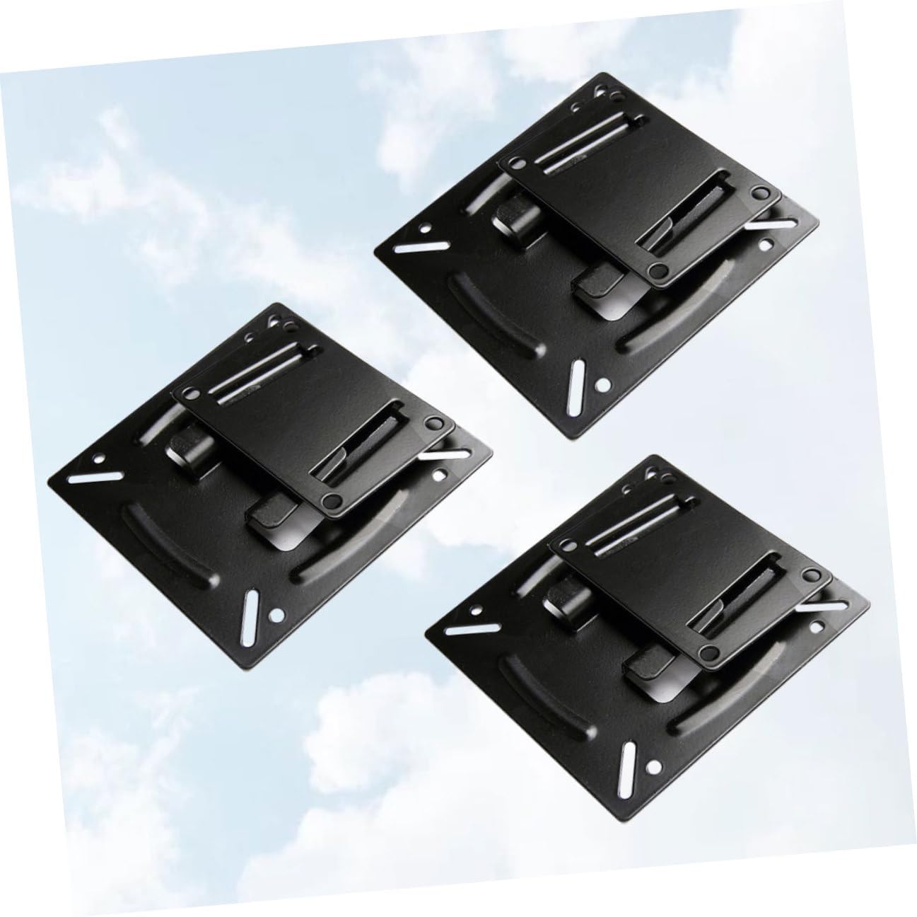 COHEALI 3pcs 14-24 Inch LCD Tv Wall Mount Brackets Metal Fixed Stand Holder for Flat Screen Displays Home Office Hotel