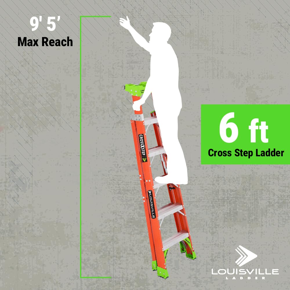 Louisville Ladder FXS1506, 6-feet, Orange
