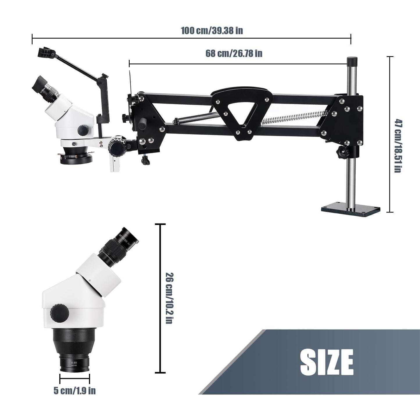 DZQ Microscope and 4 Inch Ball Vise