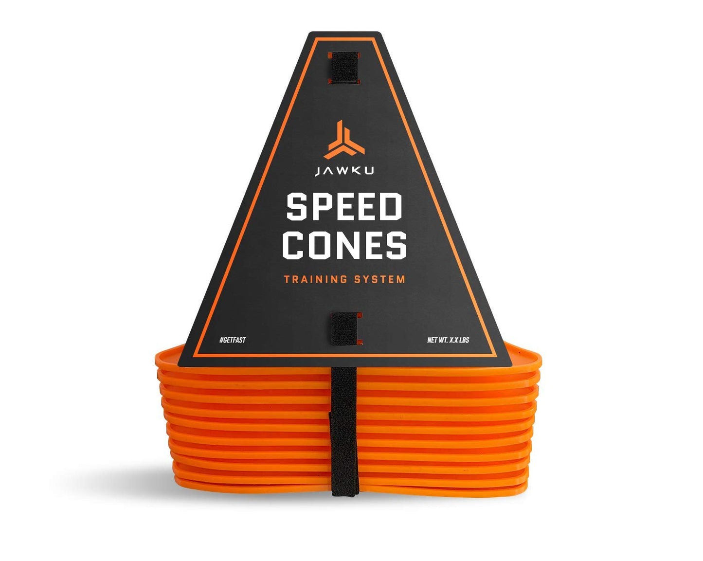 JAWKU Speed Cones Training System for Agility, Speed, Drills and Athletic Sports Training, 10 Cones