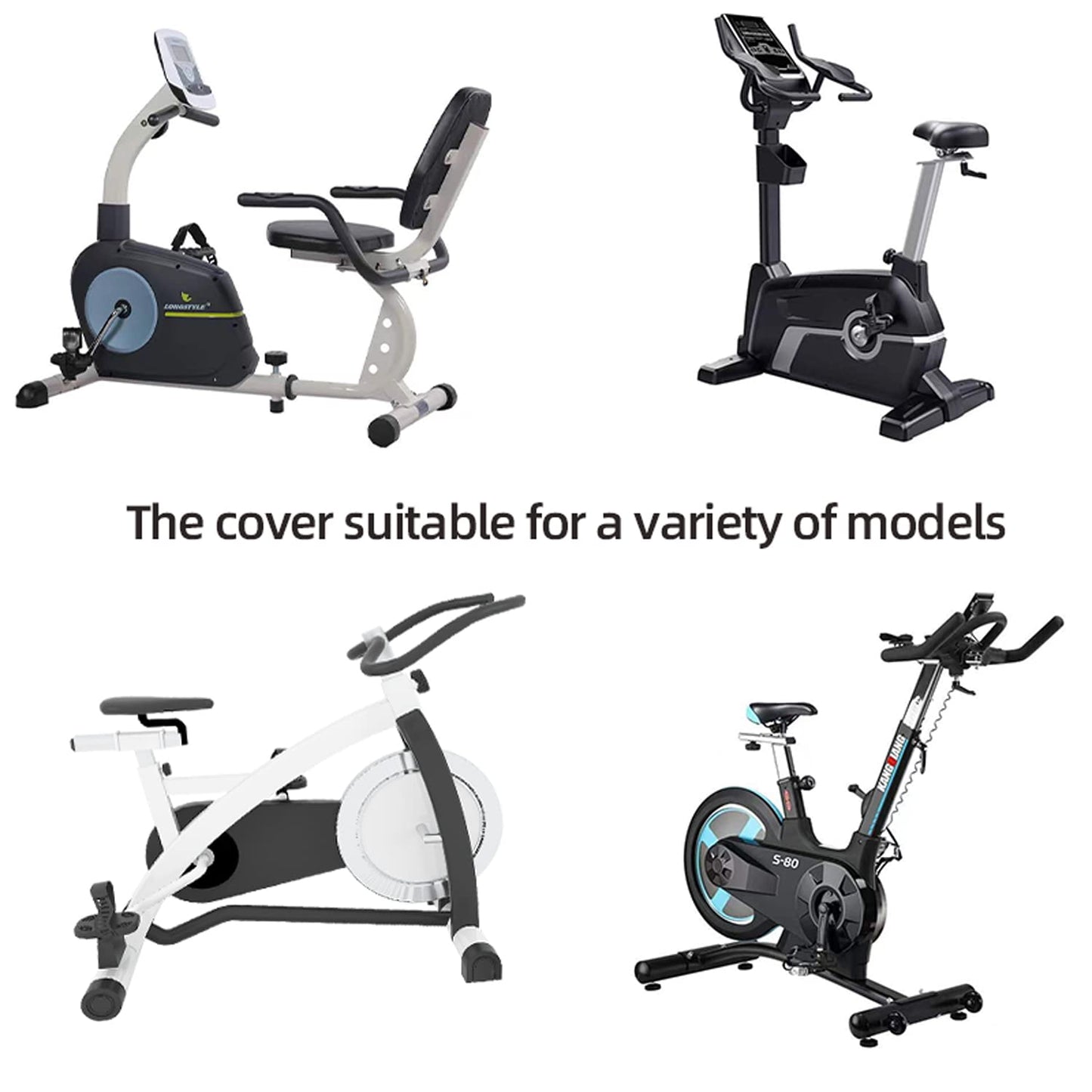 Exercise Bike Covers Outdoor And Indoor,Spin Gym Fitness Training Upright Cycling Stationary Bike Cover Outdoor Storage Waterproof