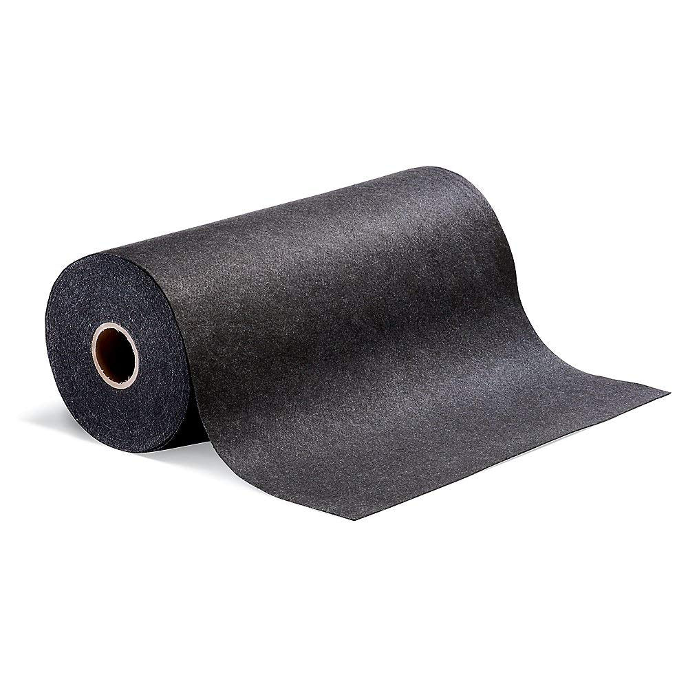 PIG Traffic Mat | Absorbent Rug | Super Durable Absorbent Mat | Absorbs up to 19.5 Gallons | 36"W x 150'L | MAT280 | Black