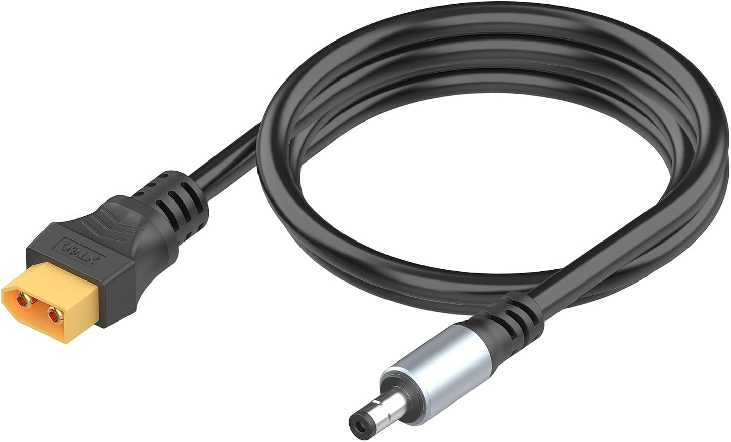 Magiclifee 3.3FT XT60 DC5521 XT60 5.5mm 2.1mm (1M) Male to Power Cable, to DC x Male Adapter Cord for FPV Goggles
