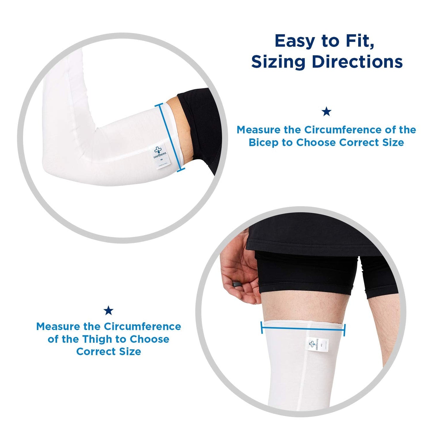 Eczema & Psoriasis - Arm & Leg Sleeve - Moderate & Severe Sensitive Skin Treatment - Wet Wrap Bandage - Fits bicep or thigh < 24 in circumference (size 11)