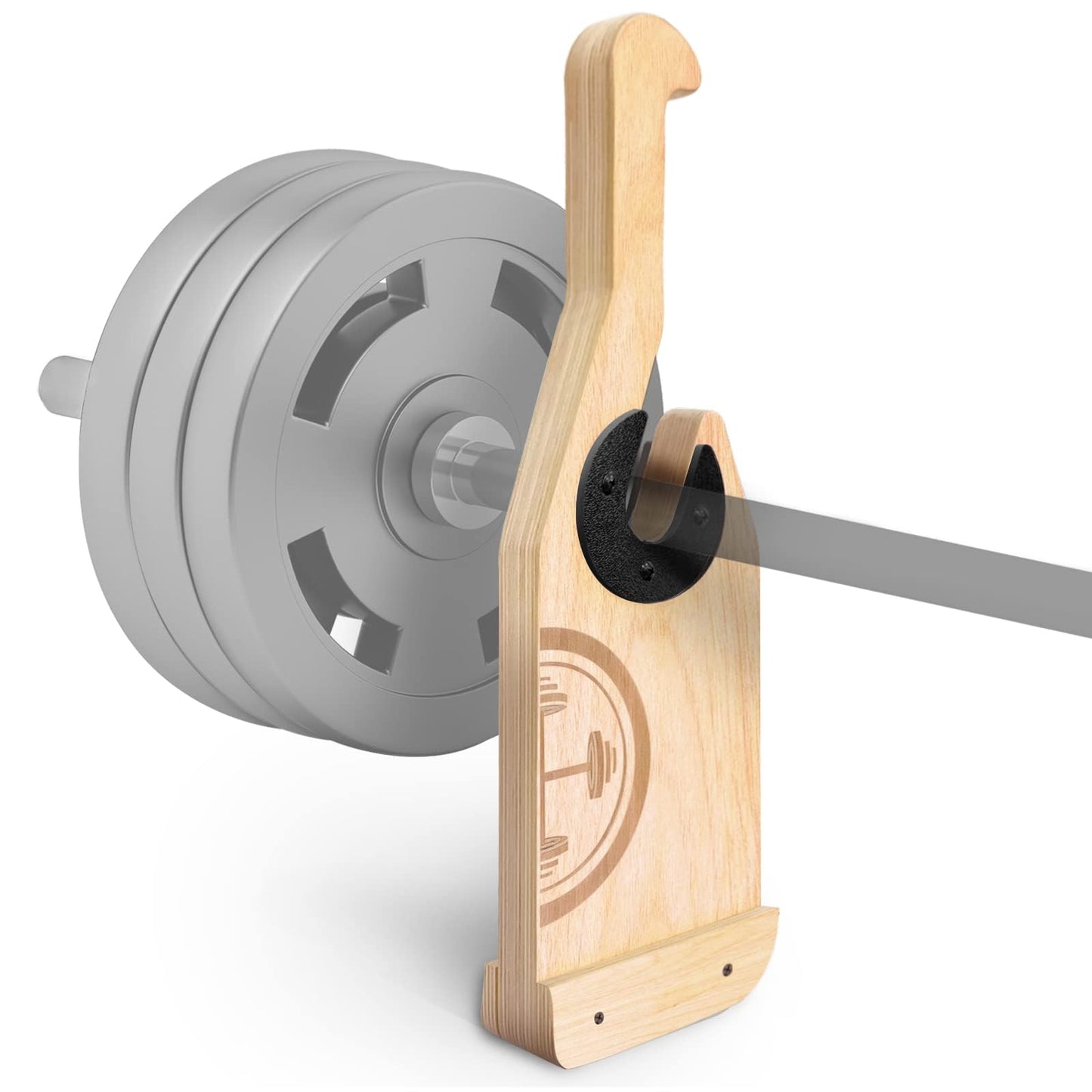 POWER GUIDANCE Wooden Deadlift Jack Barbell Jack Barbell Lift Jack for Weight Training Bar, Barbell Stand with Non-Slip Handle Suitable for Loading/Unloading Barbell Bar