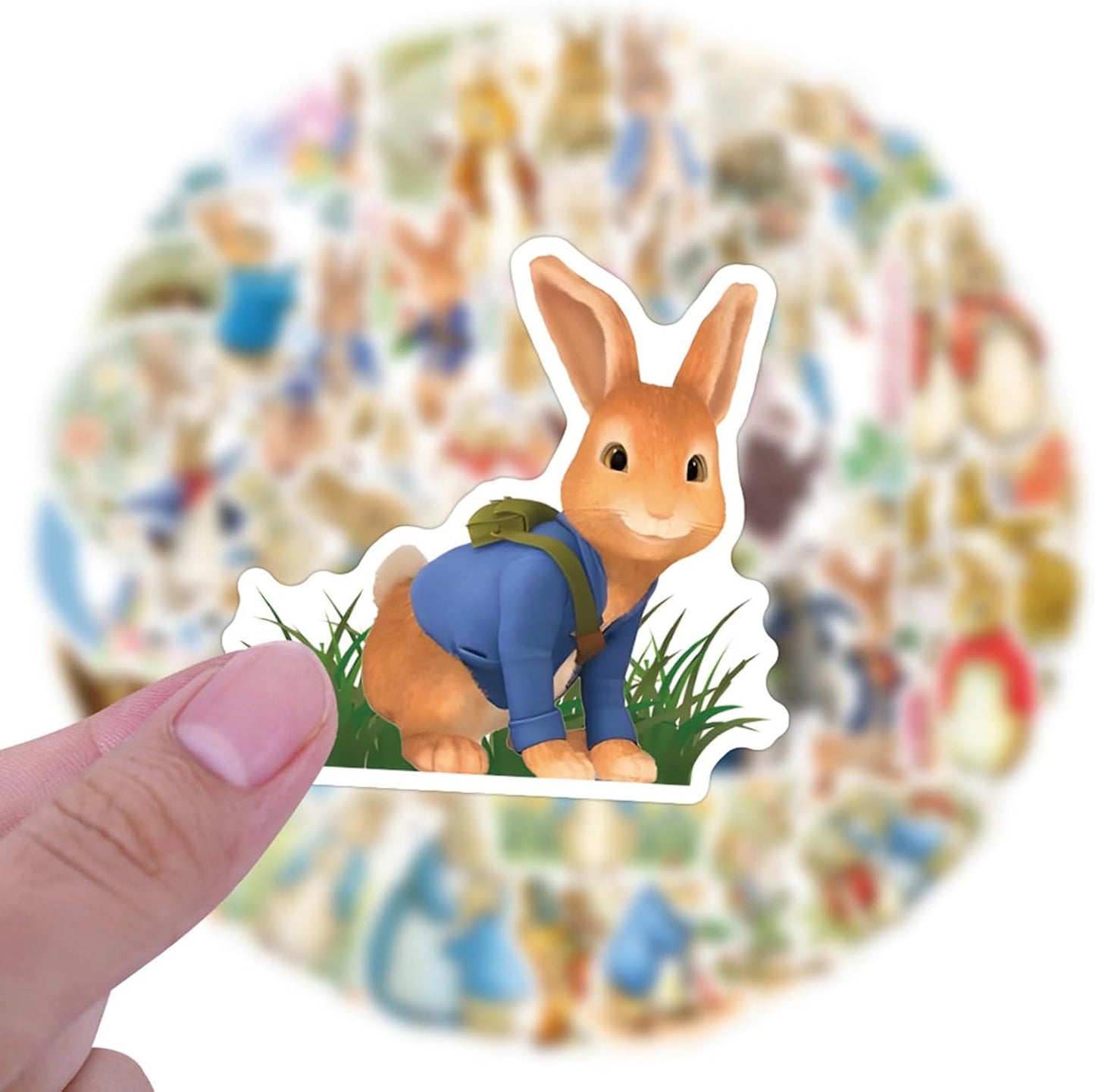 LTZSTONE Pack (55PCS) Peter Rabbit Stickers Vinyl Decals for Laptops, Water Bottles, Hydro Flask, Phone, Skateboard