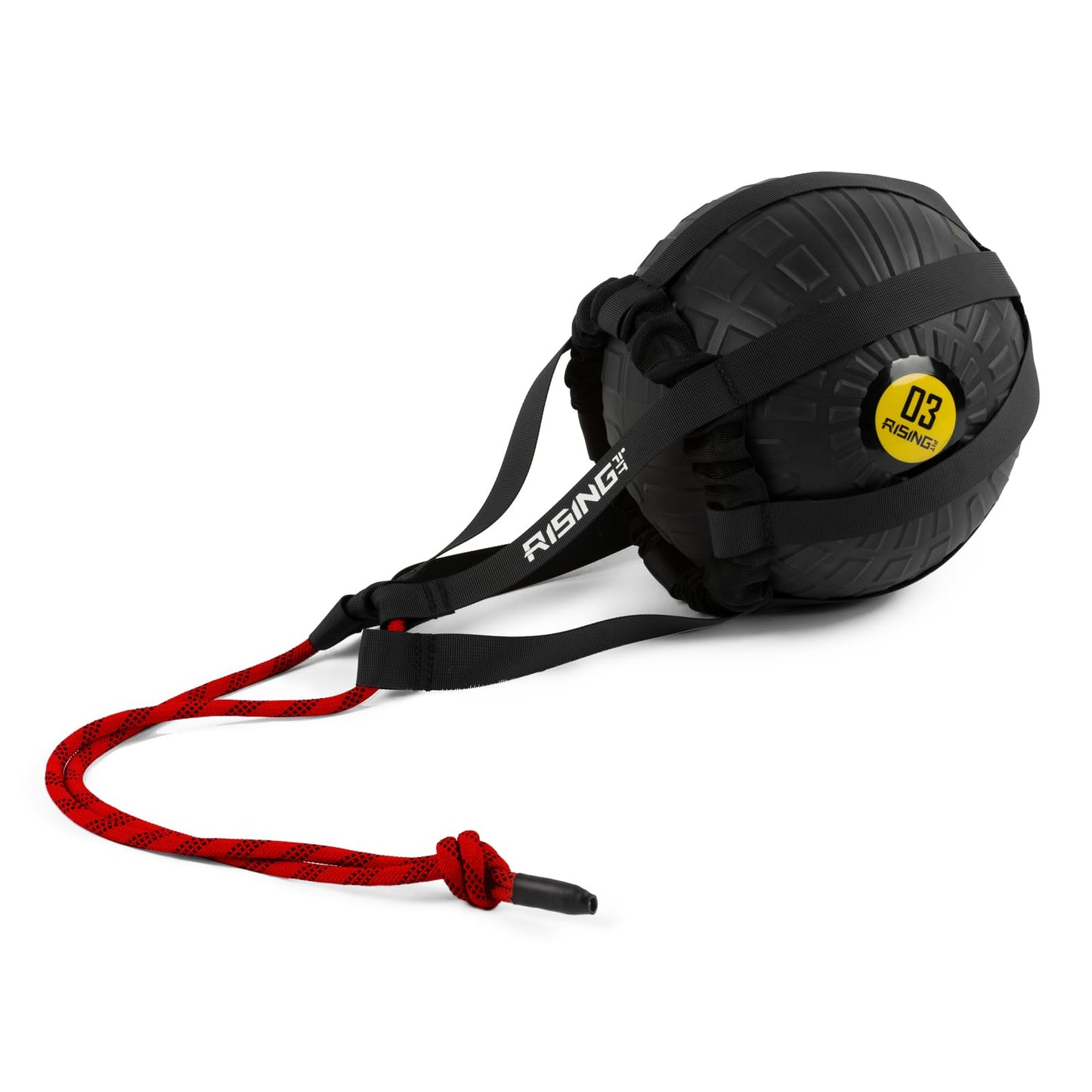 RISINGFIT Medicine Ball Bag, Medicine Ball Rope, Rotation, Swinging, and Logging, Red Kettlebell Swinging, Russian Rotation, Counter Rotation Swinging, and Hammer Swinging (Excluding Medicine Balls)