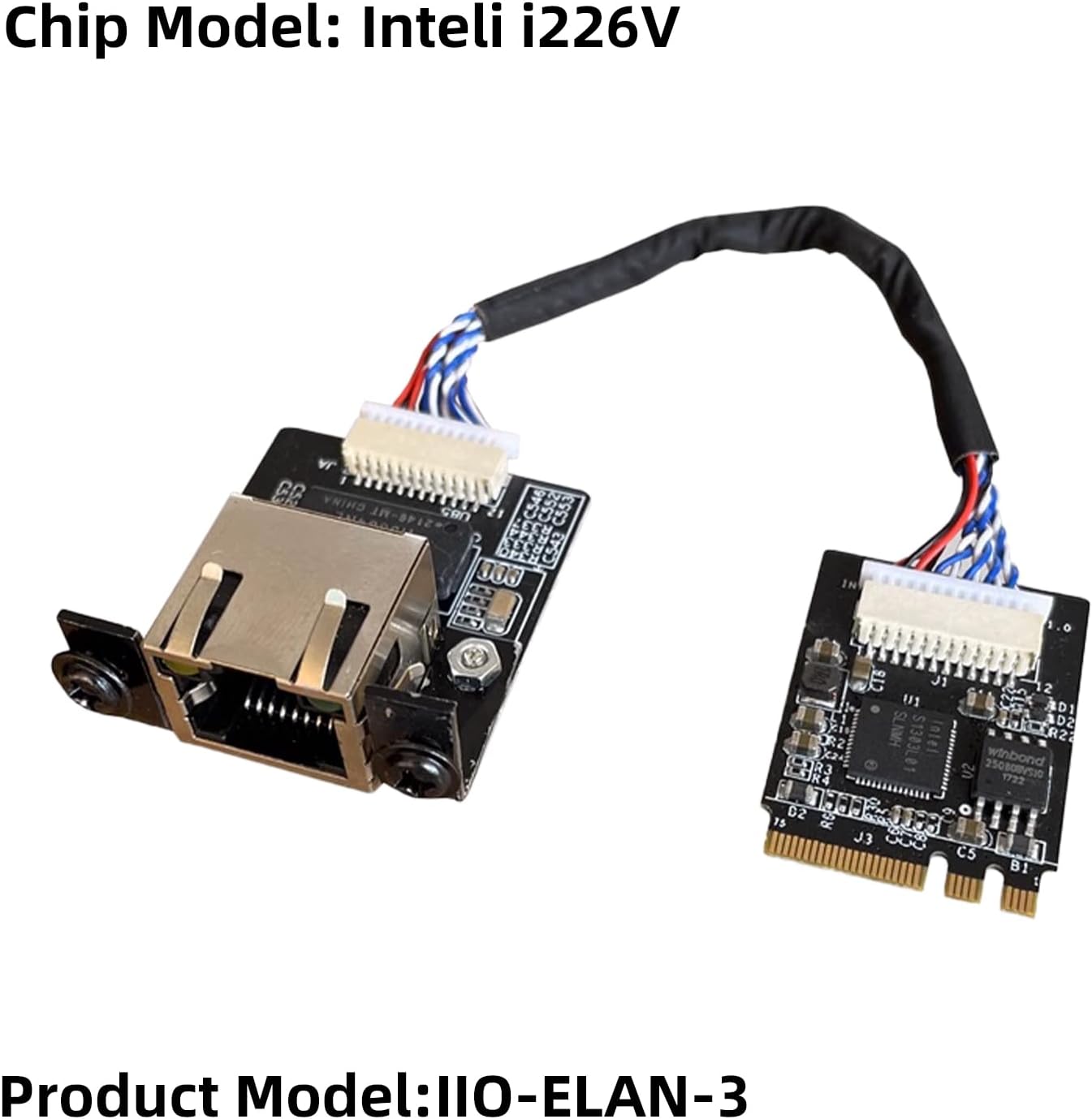 youyeetoo M.2 2.5 X1X86 i226 2.5G Card10/100/1000/2500 RJ45 2230 A E Key to Gigabit Ethernet,Support SBC, Intel