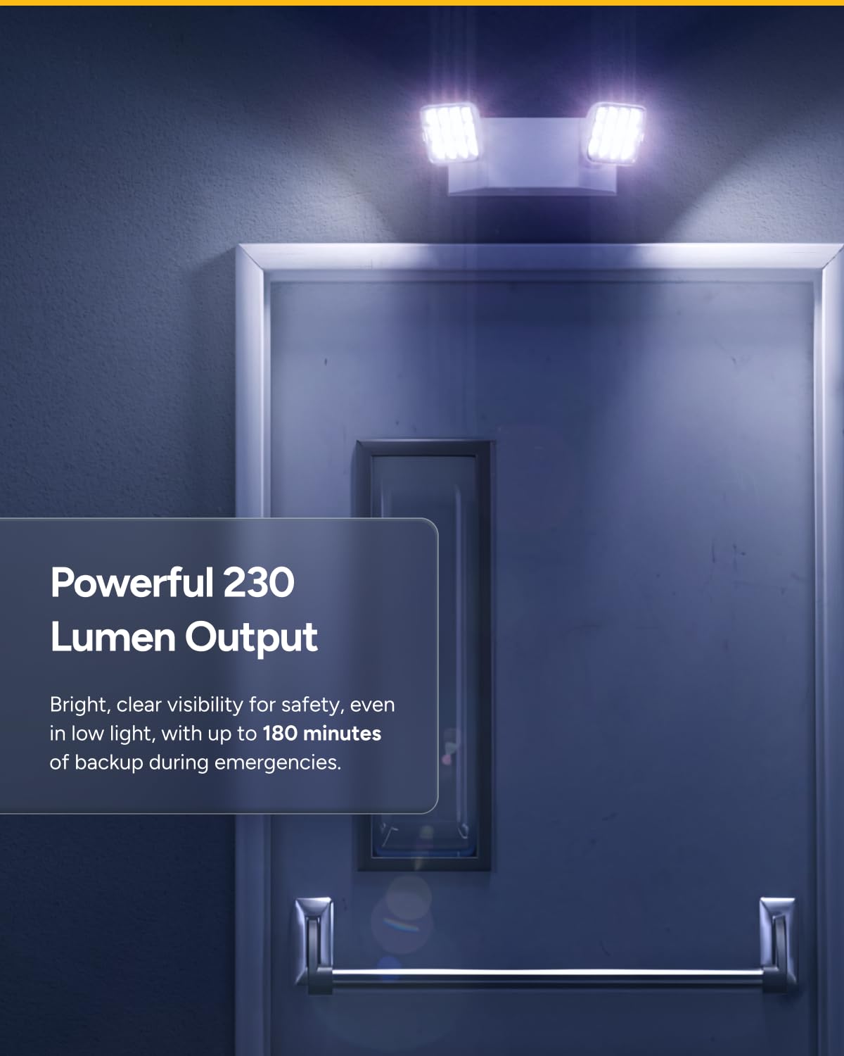 Sunco 12 Pack LED Emergency Lights, Commercial Lighting for Business, Power Outages, Offices, with Backup Battery (90 Minutes), Wall Mount, Hard Wired, 120-277V, Fire Resistant (94V-0) UL