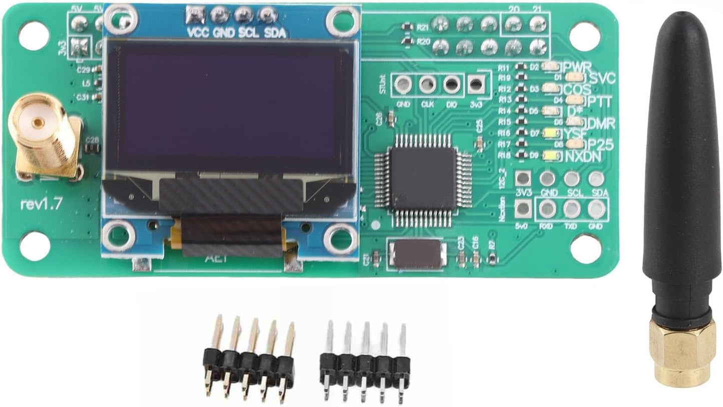 Fesjoy 10mW 1 LED Display Hotspot Module Upgradeable Firmware for UHF VHF Frequency Bands Up to RF Power for Hams X