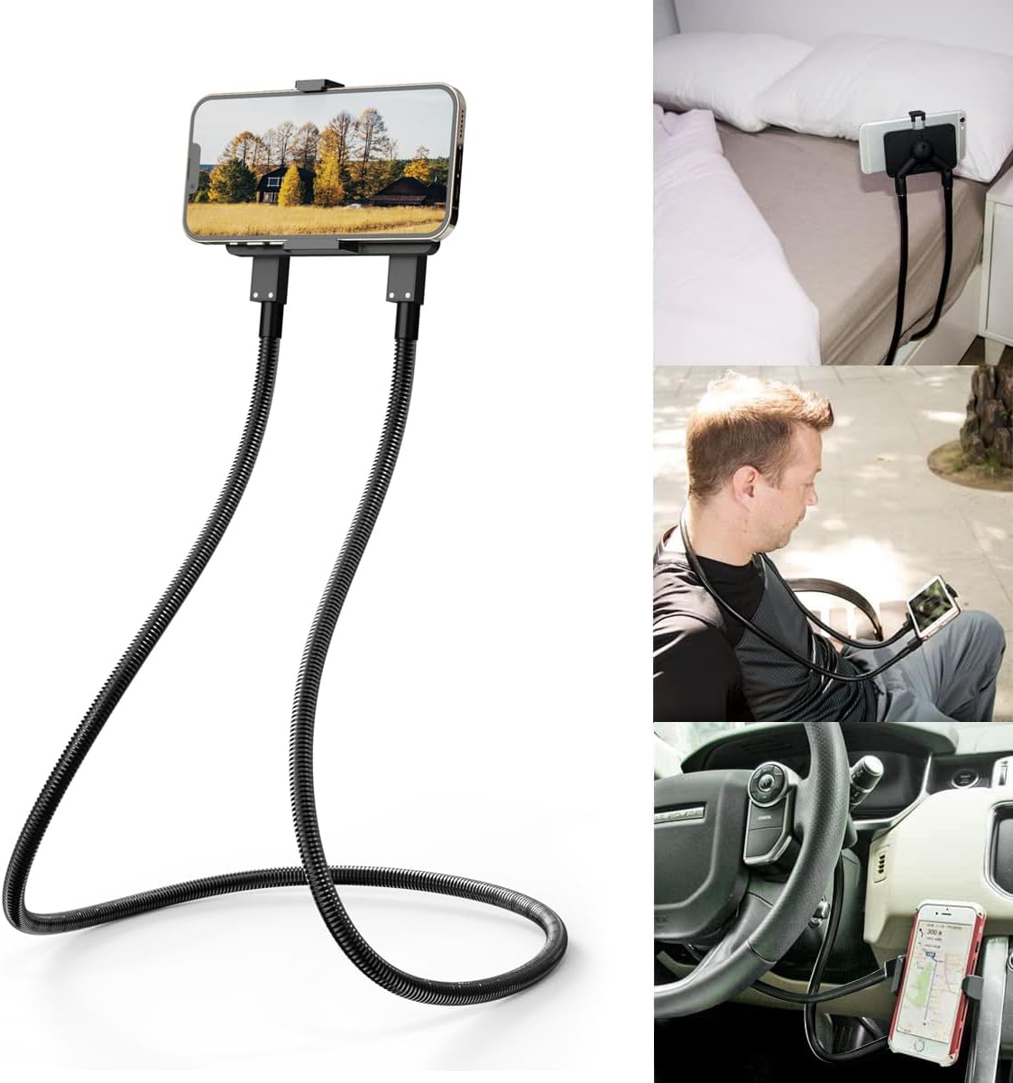 B-Land Cell Phone Holder, Universal Mobile Phone Stand, Lazy Bracket, DIY Flexible Mount Stand with Multiple Function
