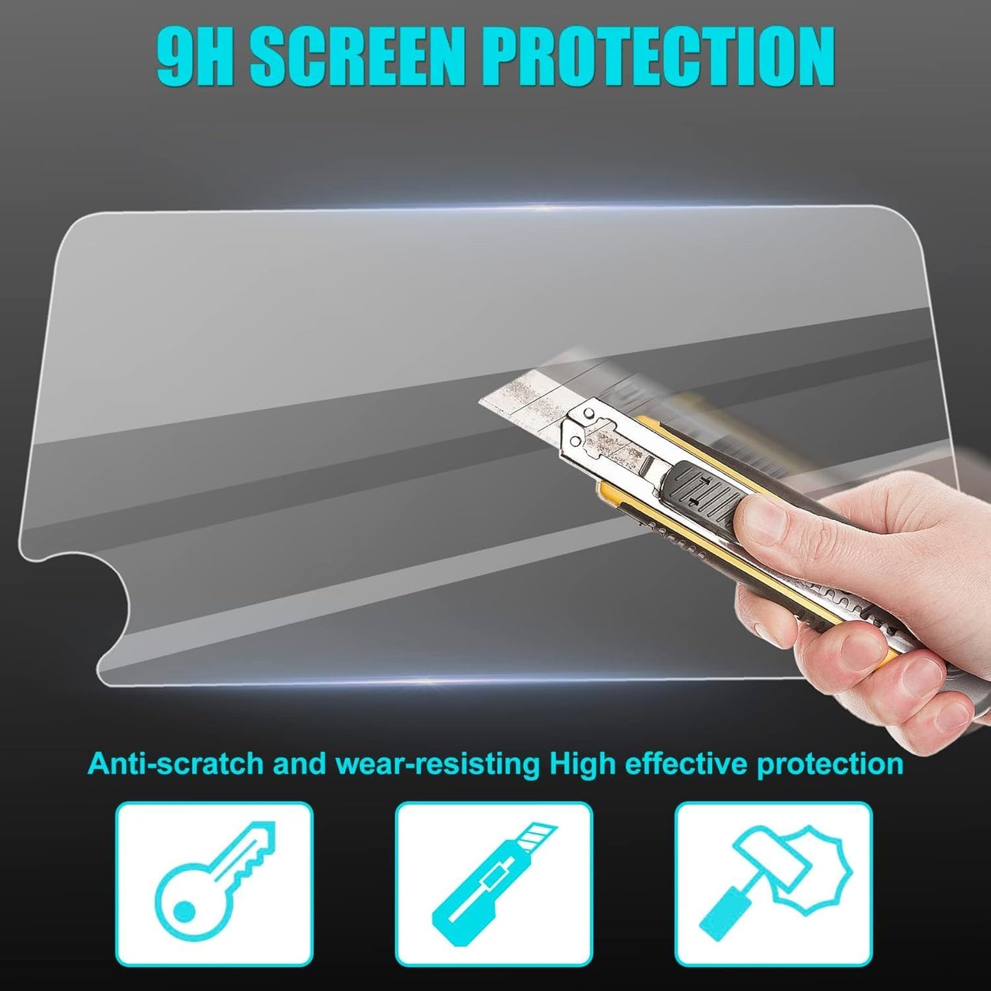 alpmosn 19-22 8" HD Tempered Glass Screen Protector Compatible with Nissan Altima Platinum/SL/SR/SV Center Control