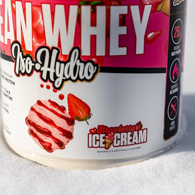 Musclesport Lean Whey Revolution??Protein Powder - Whey Protein Isolate - Low Calorie, Low Carb, Low Fat, Incredible Flavors - 25g Protein per Scoop (2LB, Strawberry)