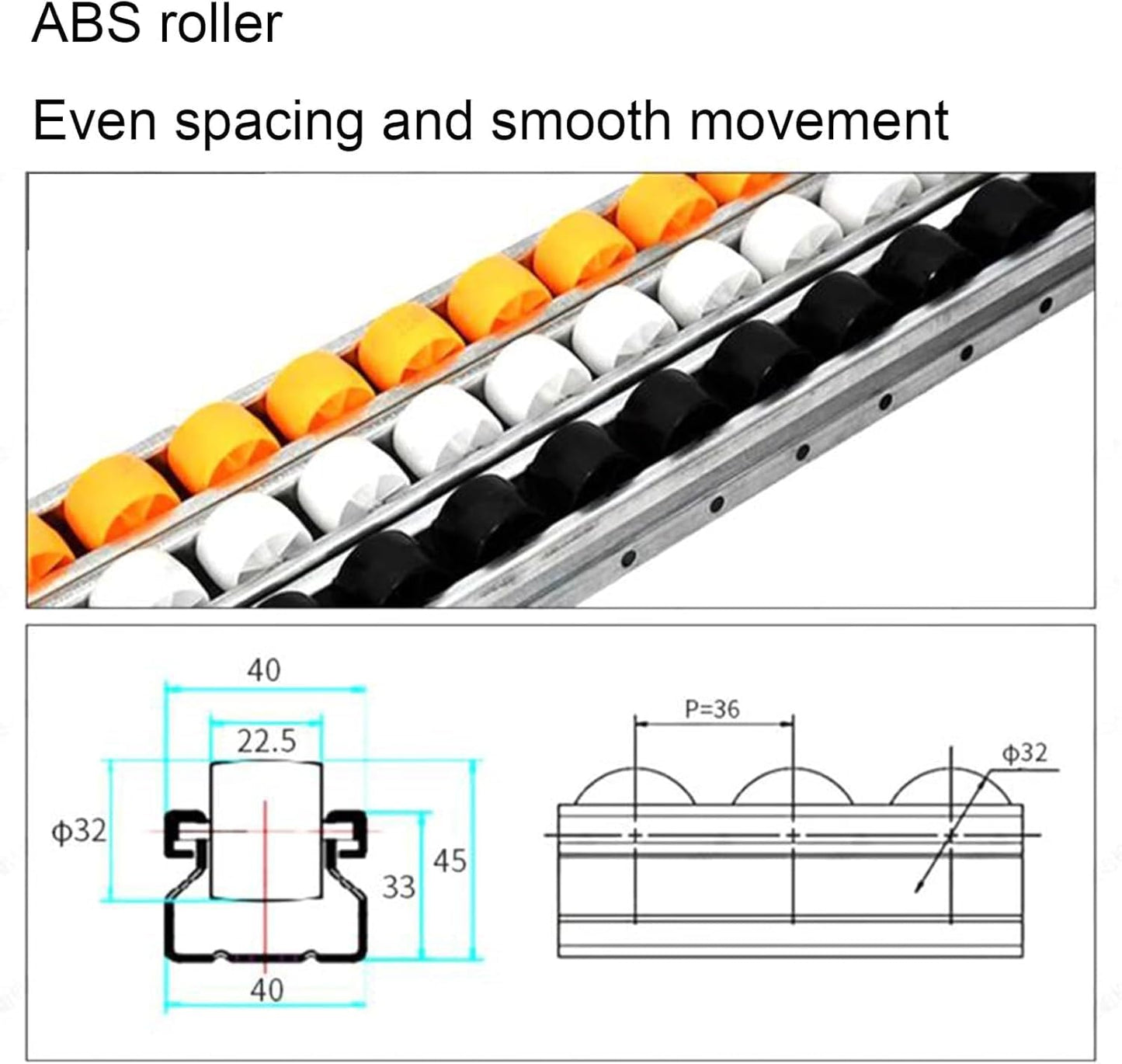 JIANSMZ Gravity Conveyor Stainless Steel Roller Stands，Light-Duty Gravity Conveyor,Unpowered Unloading Pulley for Freight Handling Warehouses Delivery Unloading Roller(5-Slide,300cm Long)