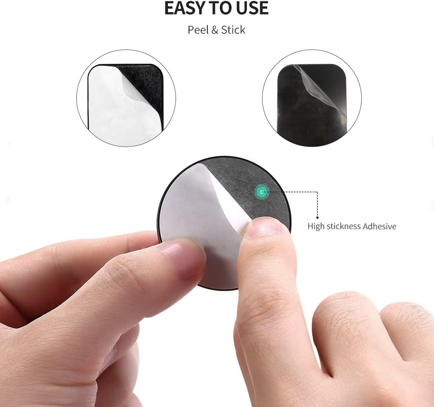 Adhesive Thin Metal Plates(Compatible with Magnetic Mounts)