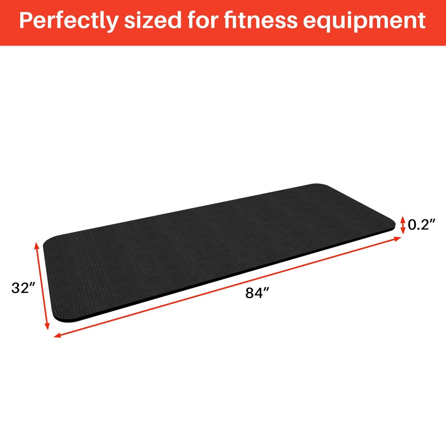 Treadmill Walking Pad Mat for Carpet Floors,32x84 Foldable Treadmill Mat for Hardwood Floors, Non-Slip Exercise Equipment Mat for Under Exercise Bike, Walking Pad & Elliptical, Noise Shock Absorption