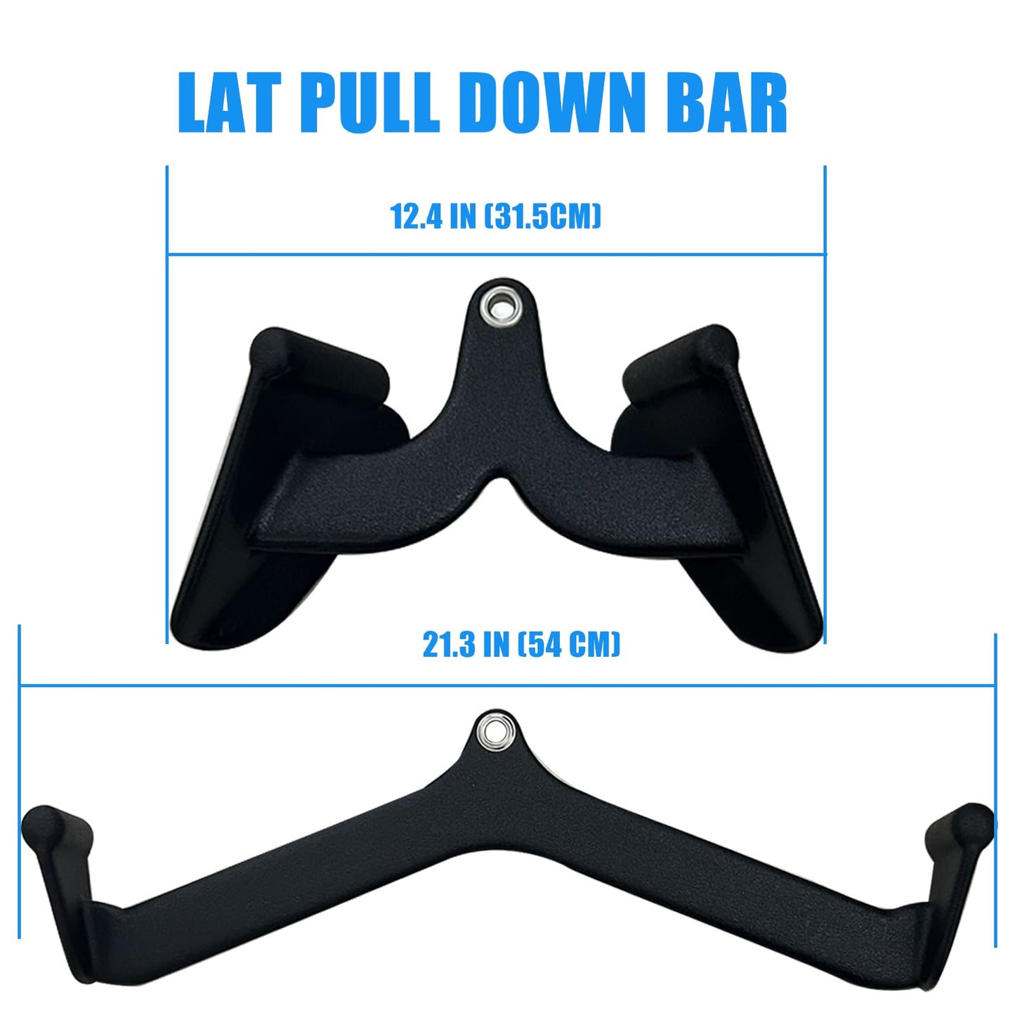 BLUSLM LAT Pulldown Attachments, LAT Bar Cable Machine Attachment,T-bar V-bar, LAT Pull Down Bars, Back Tricep Bar Strength Training Handle for Home Gym Fitness (Style 01)