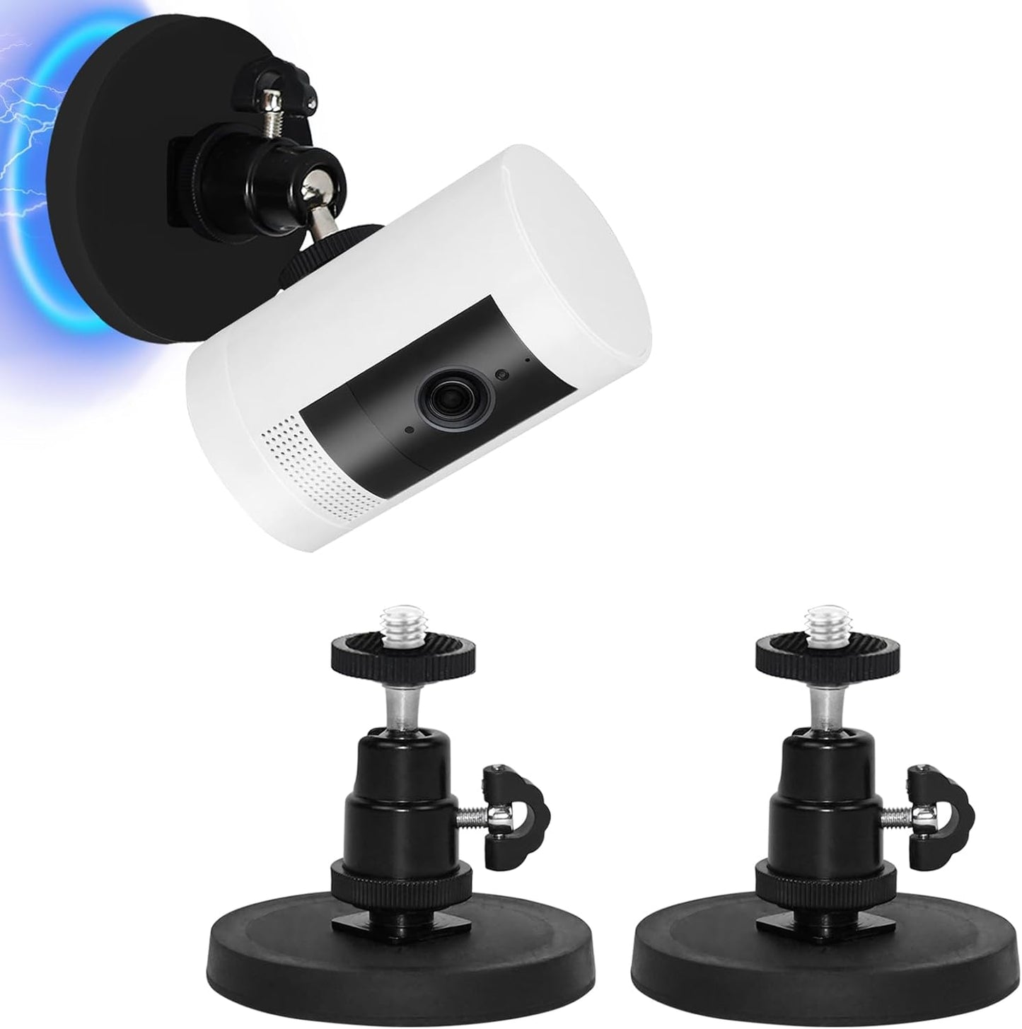 VVHOOY 2Pack Battery(2nd, 3rd), Magnetic Camera Mount Compatible with Ring Stick up Cam Ring Outdoor Cam Plus,Outdoor