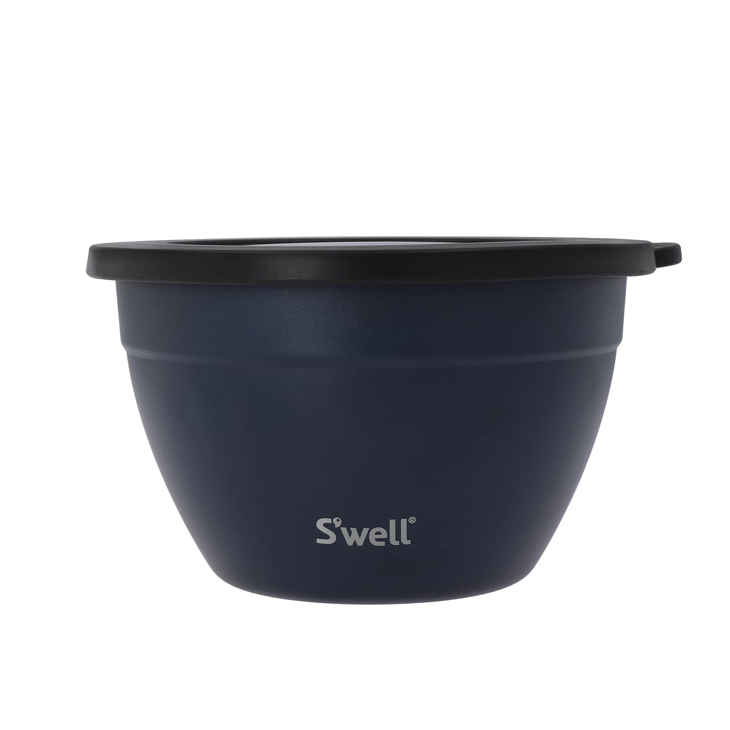 S'well lifetime brands europe limited Salad Bowl Kit, Azurite 1.9L - Salad Lunch Box with Condiment Container and Removable Tray - Leak-Proof and Dishwasher Safe,Black