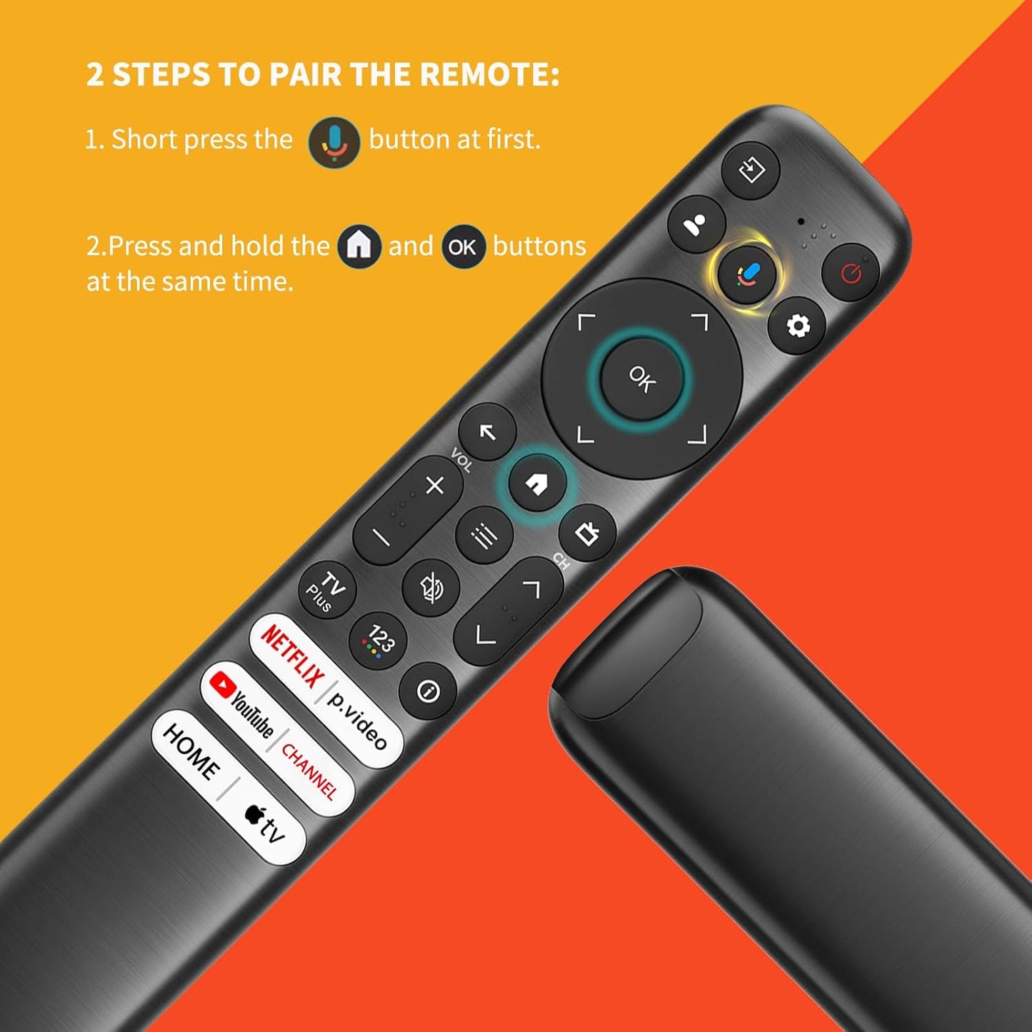 Angrox Q6/Q7/QM8/S3/S4 Voice Replacement Remote for TCL Google TV Remote, Compatible with TCL SeriesNot Applicable
