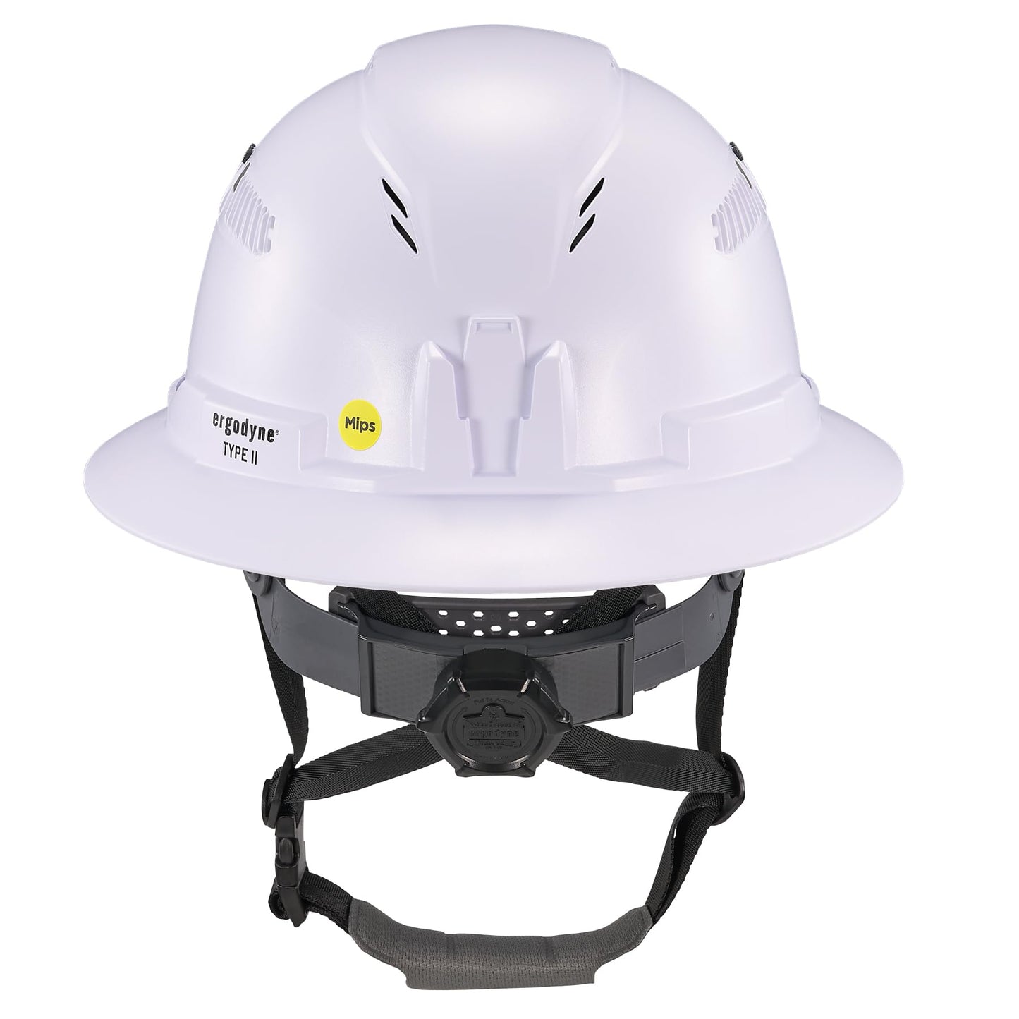 Ergodyne Skullerz 8964-MIPS Full Brim Safety Helmet with MIPS, Type 2 Class C Hard Hat with Chin Strap