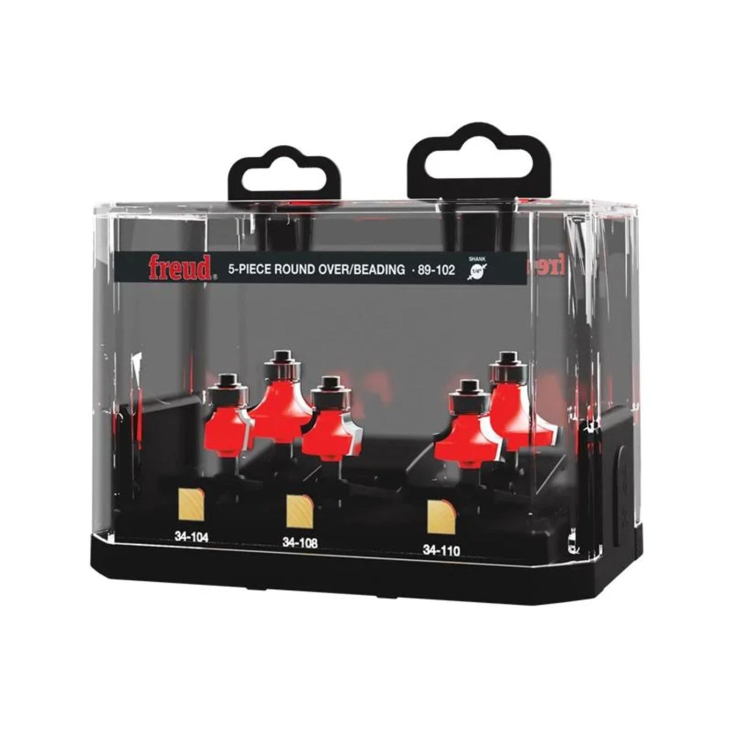 Freud 89-102: 5 Piece Round Over/Beading Bit Set (1/4" Shank)
