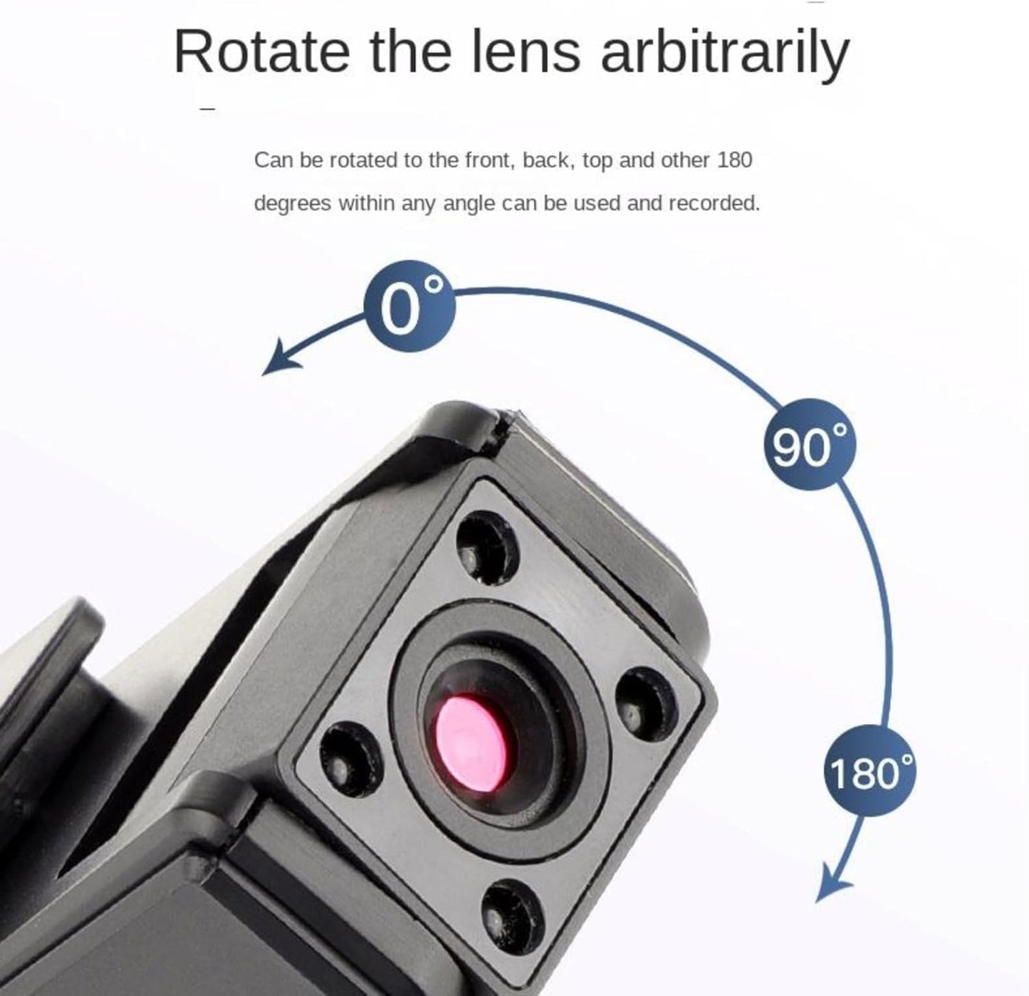 Generic 2-in-1 1080P 180 (1PCS) Ultra HD Sports Video & Audio Recorder, Clip-On Wide Angle Action Cam, Wearable Body