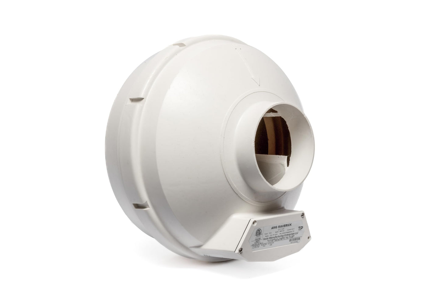 Festa AMG Maverick Radon Fan – 4“ Installation Kit - Quiet and Energy Efficient Radon Mitigation Inline Fans – High Performance 4” Duct Fan