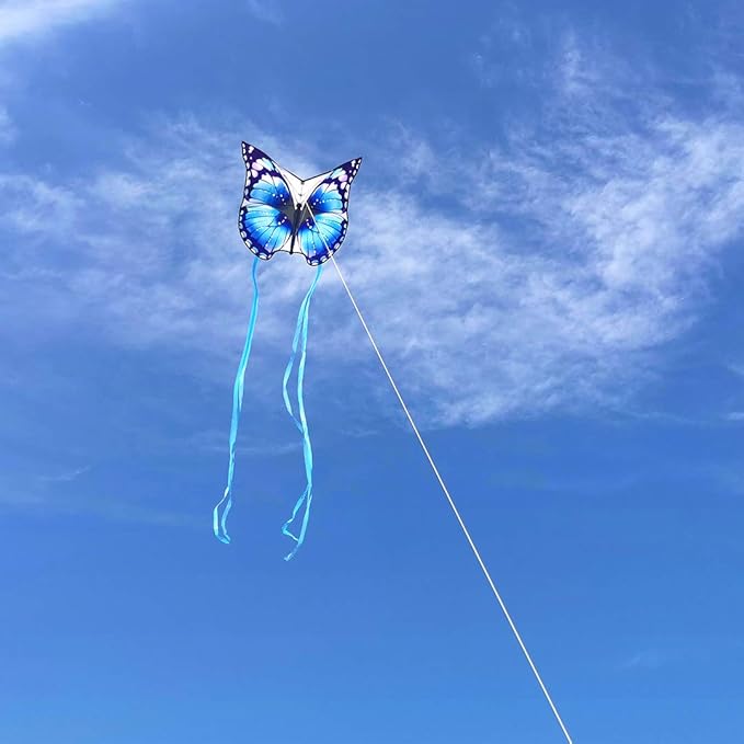 Mint's Colorful Life Butterfly Kite for Kids & Adults Easy to Fly, Large Single Line Kites with 300ft String Kite Handle