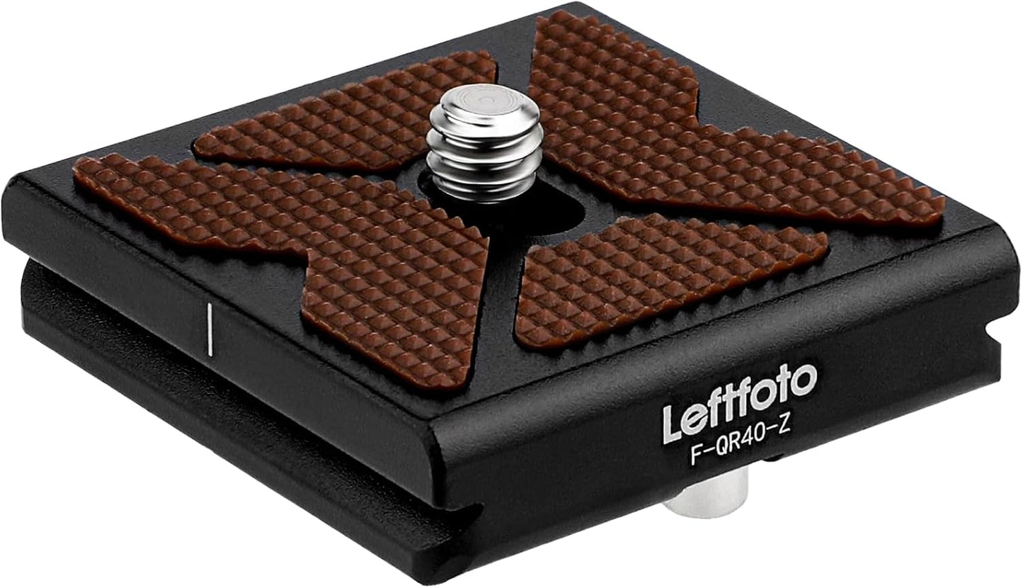 Leftfoto 40mm Arca Swiss Metal Universal Camera Quick Release Plate Fits Arca Type Clamp for DSLR Camera Tripod
