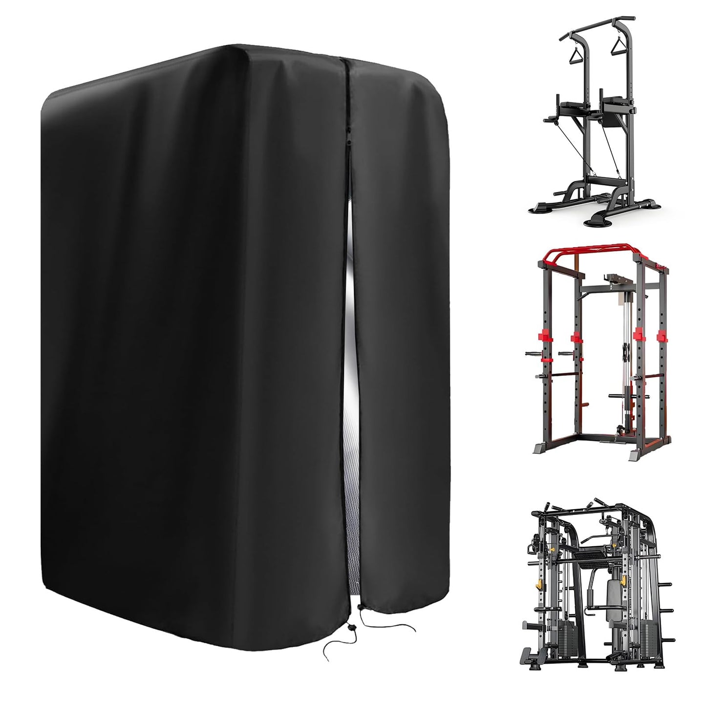 Protective Cover for Home Gym Set, 420D Oxford Gym Rack Cover for Home Exercise Equipment Set, Workout Equipment Protective, UV protection, Waterproof, Dustproof for Indoor or Outdoor