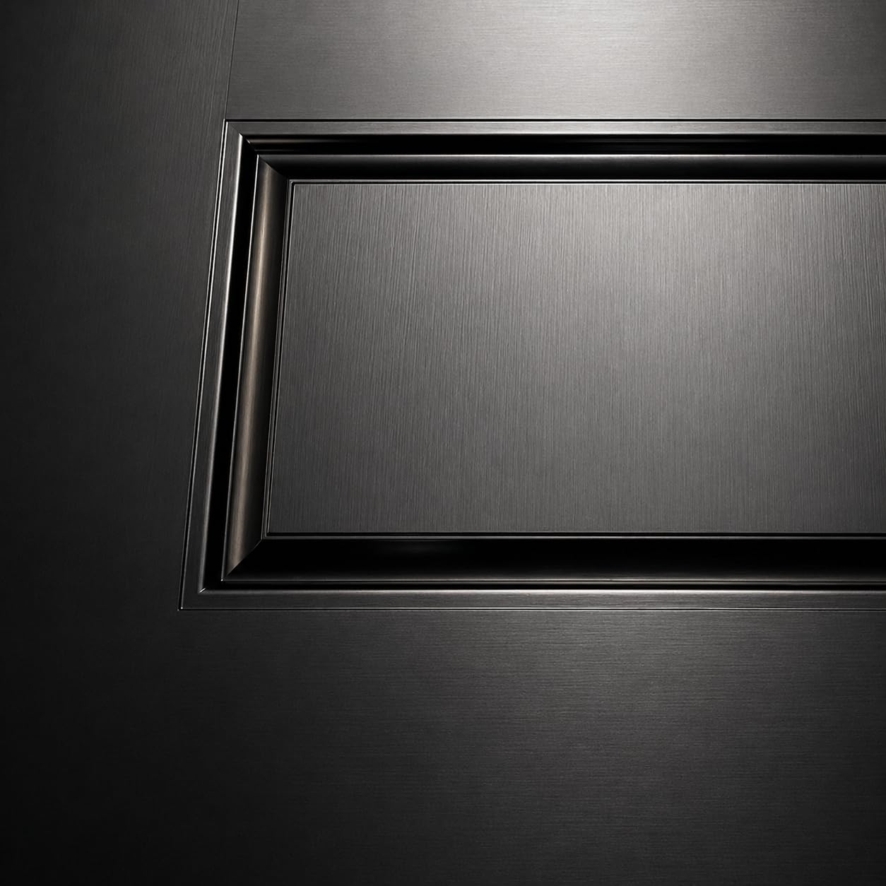 Exterior Fiberglass Front Door 68x80in, Left-Hand Inswing Black Entry Door with 14'' sidelites, Textured Finished with Hammered Glass Knock-Down Entry Door, Vinyl Frame and Brickmould Included
