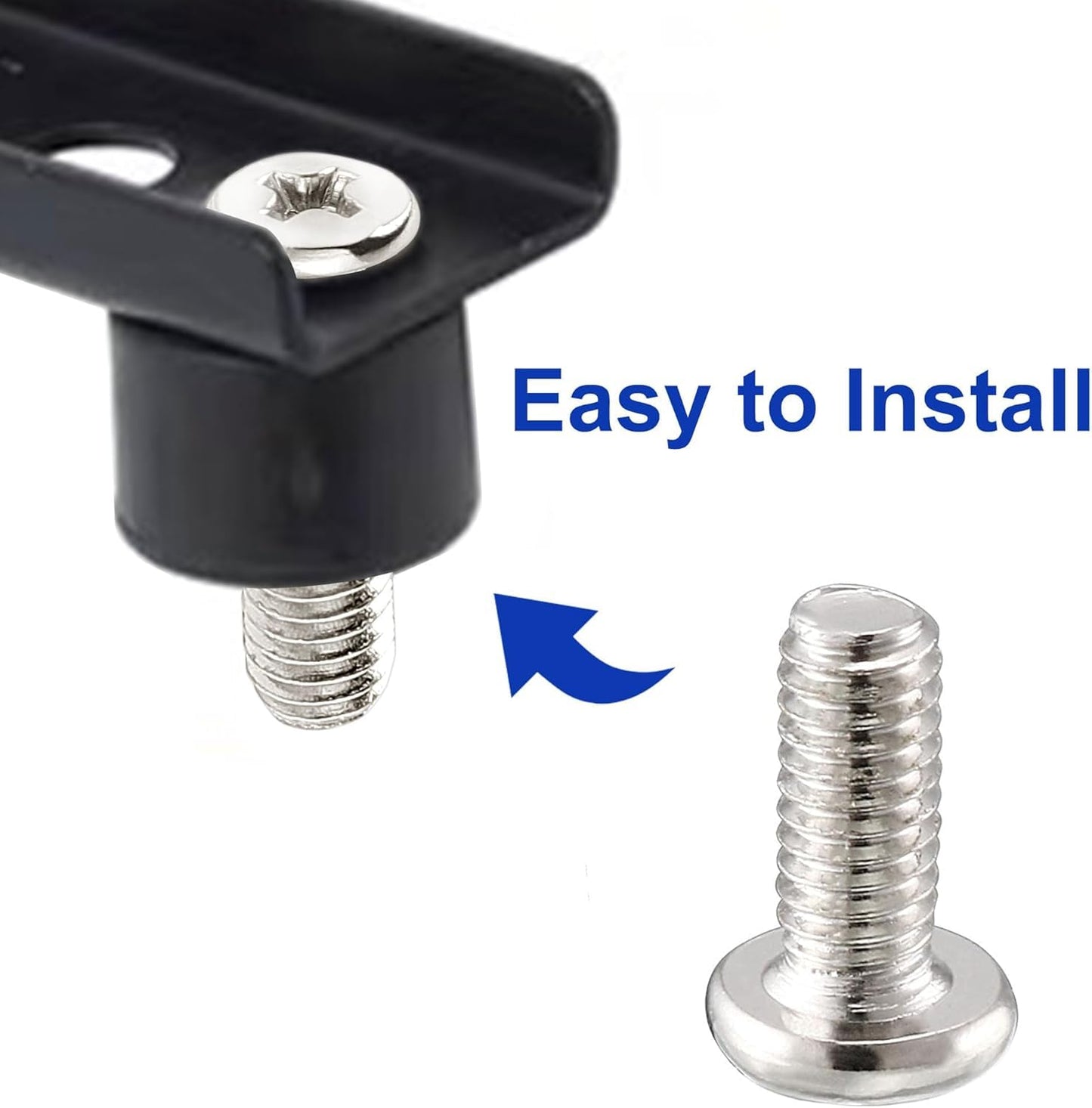 tatoko 50Pcs (M4X10) VESA Computer TV LCD Monitor Stand Bracket Mounting Screw