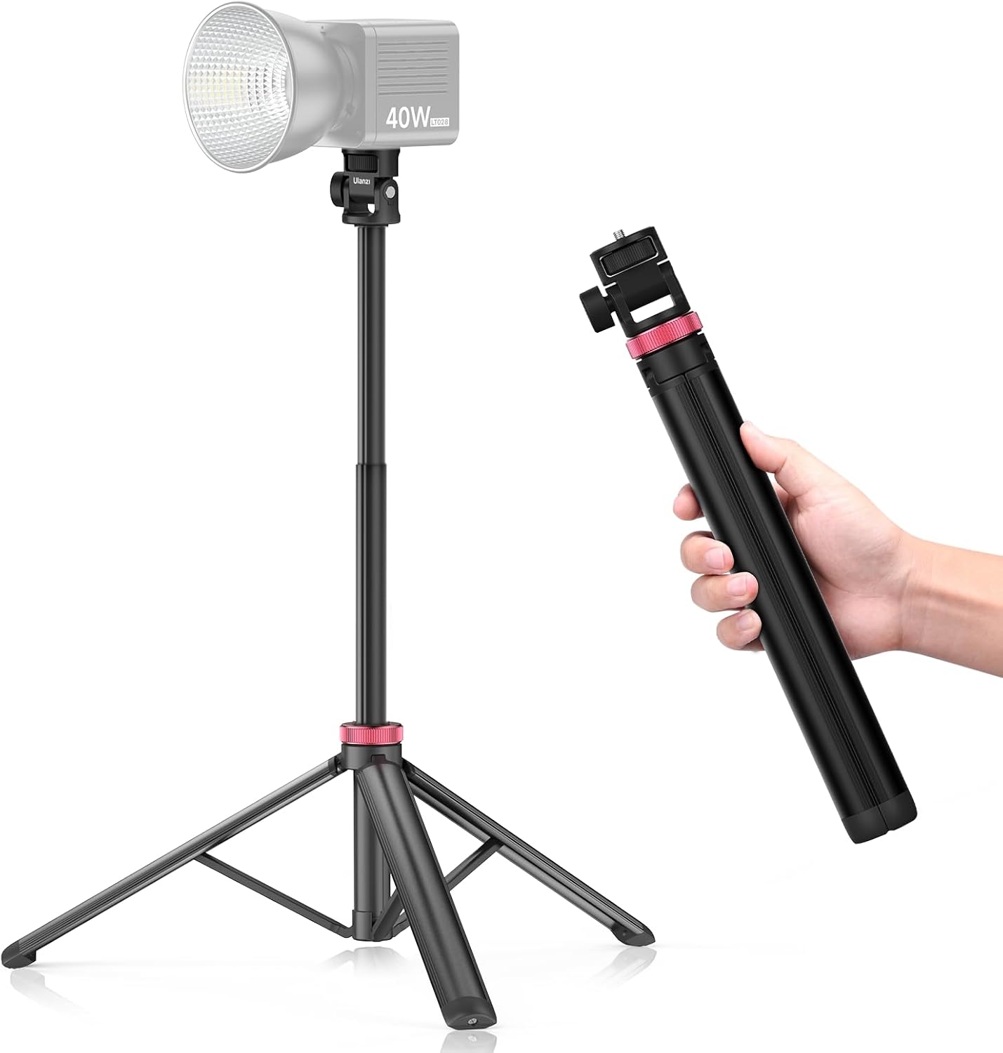 VIJIM MT-79 81" 1/4" 360 Pocket3 Extendable Photography Light Stand, Portable Adjustable Light Tripod with Screw, Ball