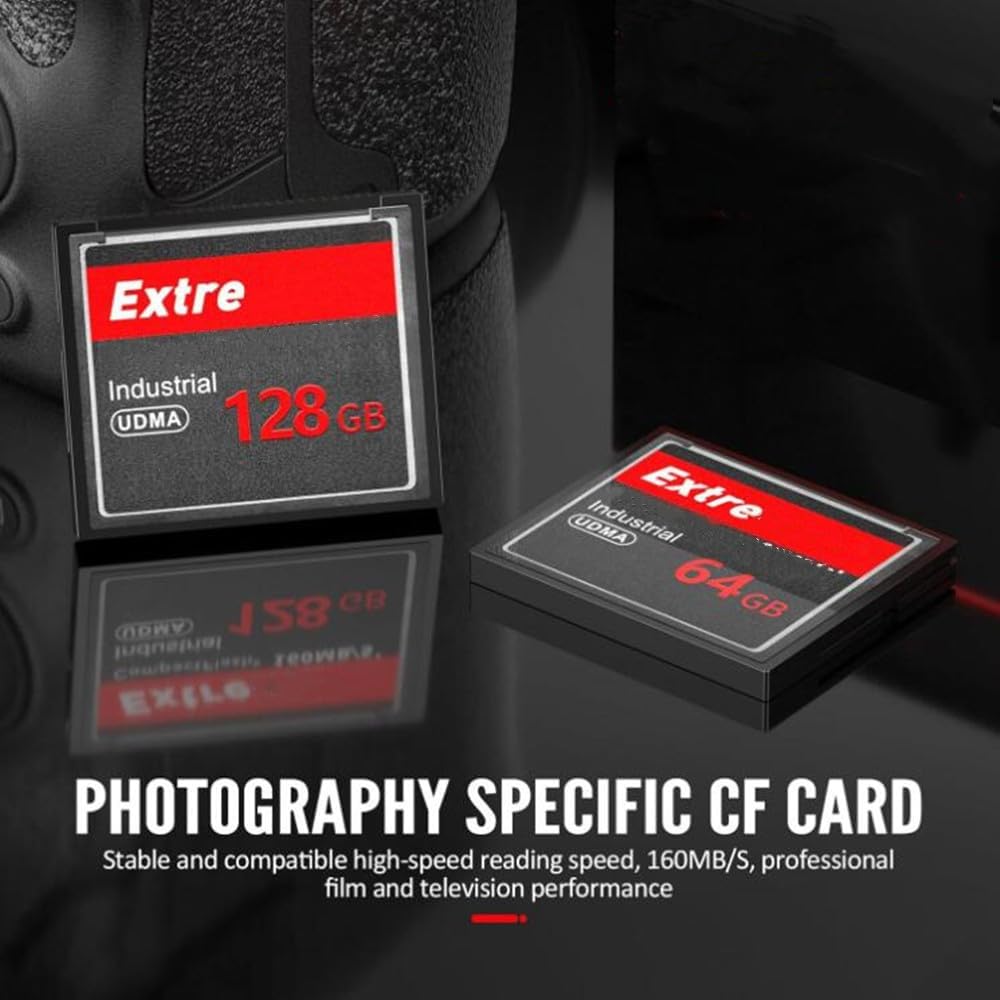 LILIWELL 32GB 60MB/s CF Memory Card UDMA Speed Up to SLR Camera CF Cards for Professional