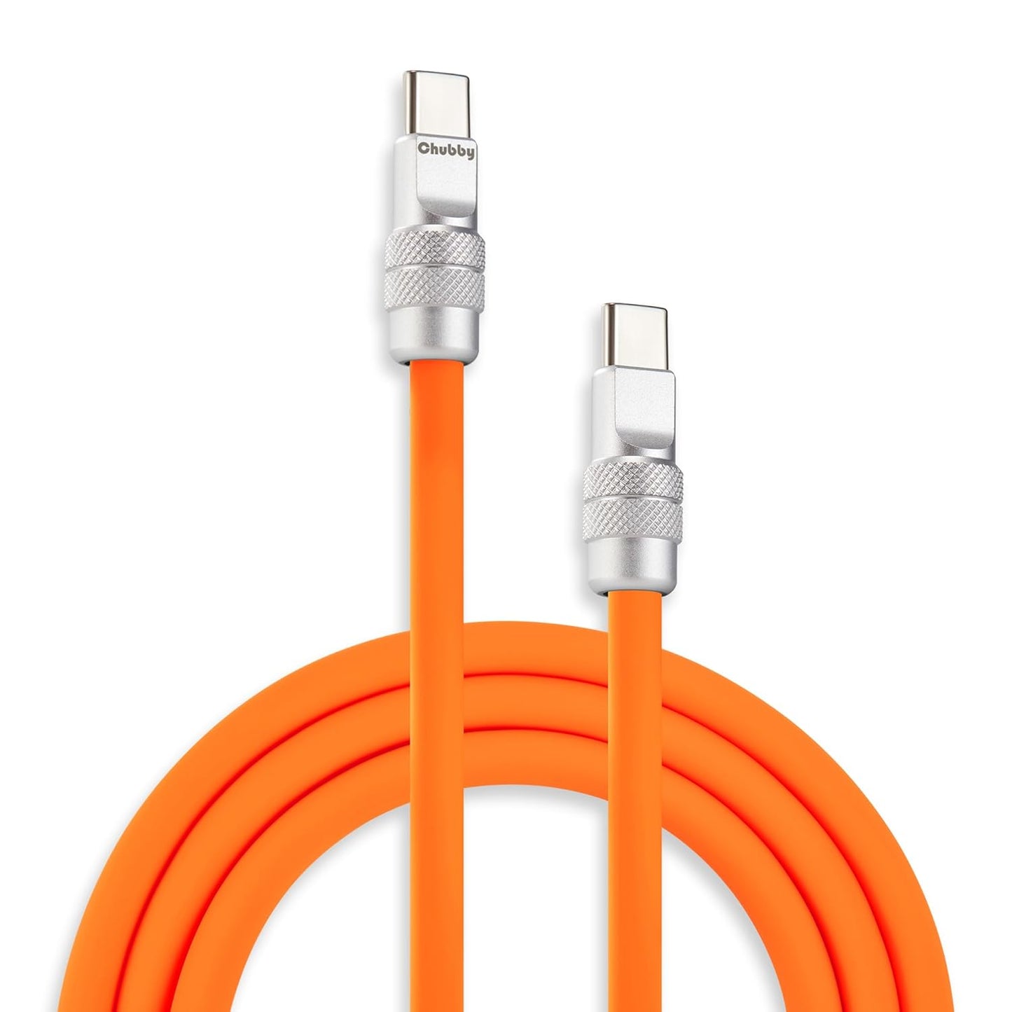 2.0 240W 17-15 6.6FT chubbycable Chubby USB C Fast Charging Cable Silicone Soft Durable USB C Cable Extra Thick Charger